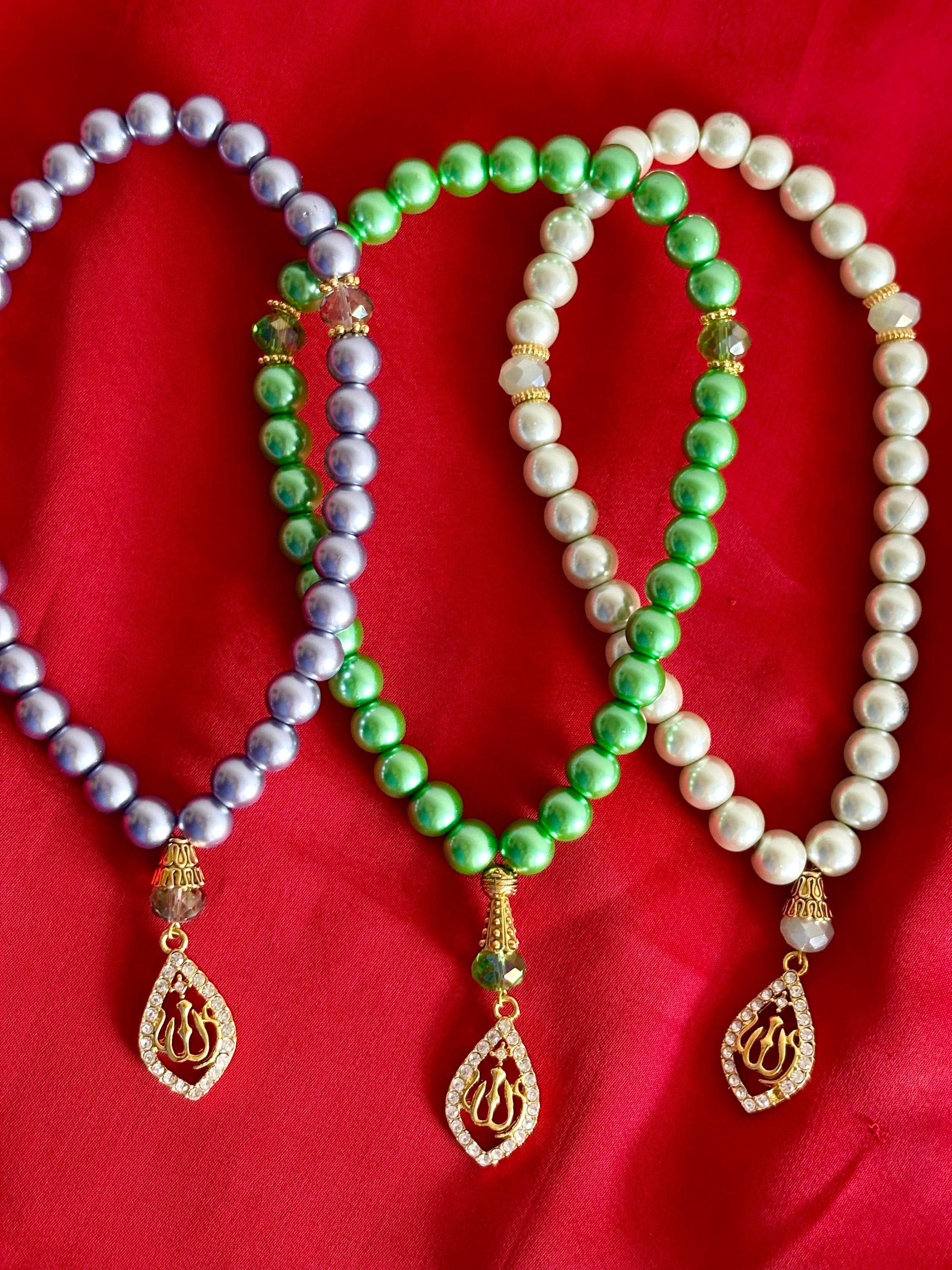 33 Pearl Tasbih gold - image 3