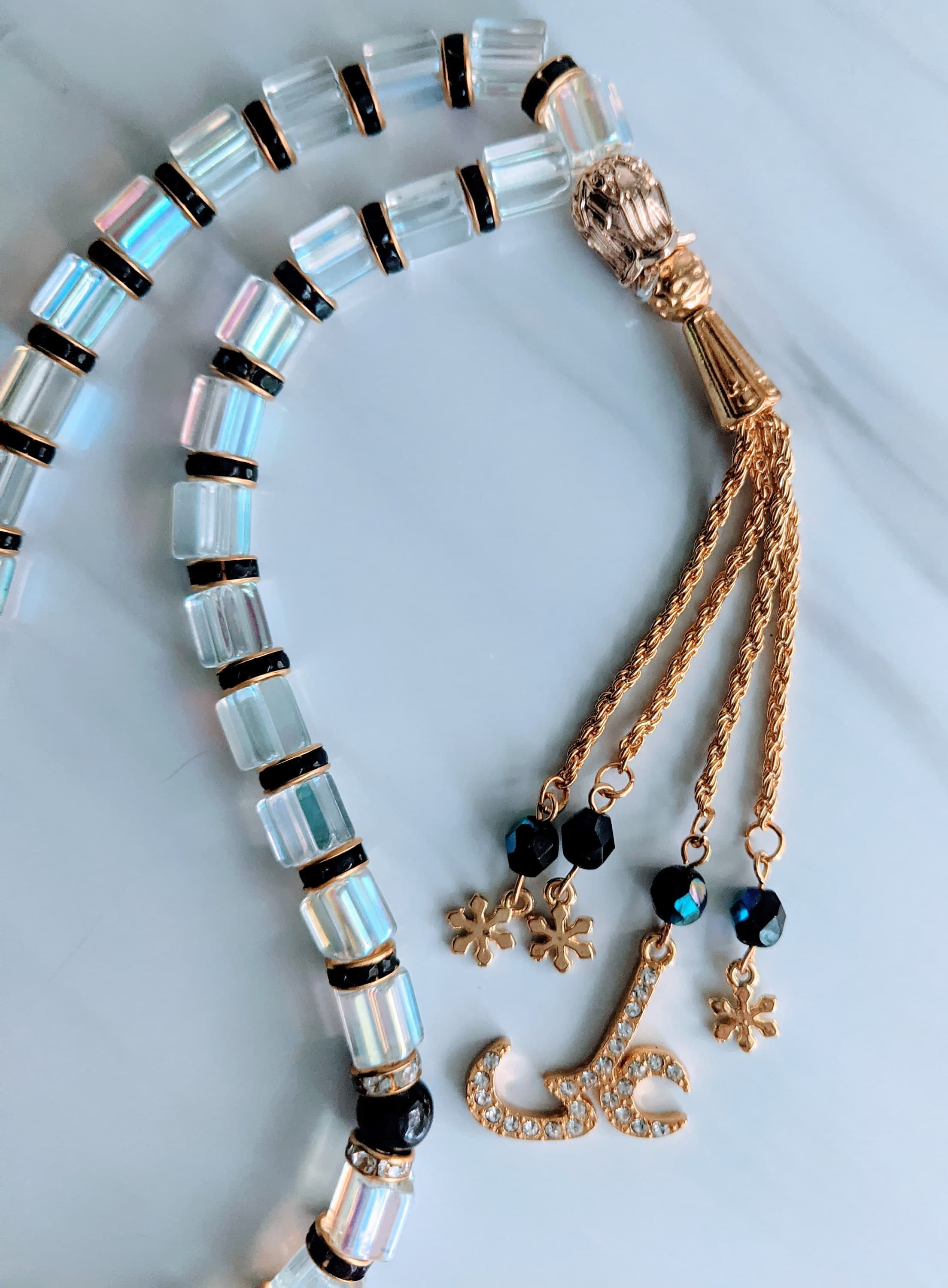 33 Crystal Gold Tasbih - image 5
