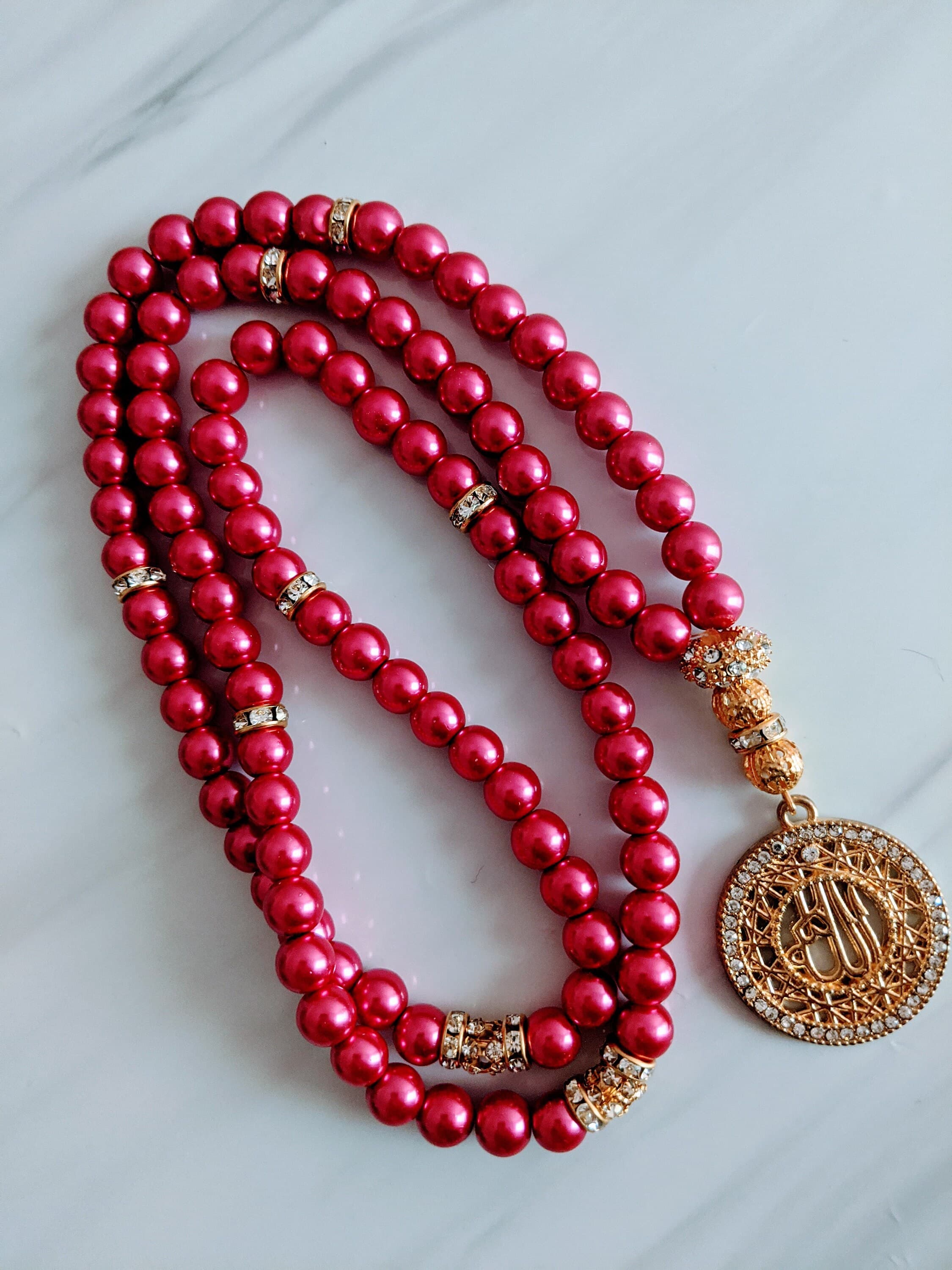 99 Jewel Tone  Pearls with Gold Finish - image 3