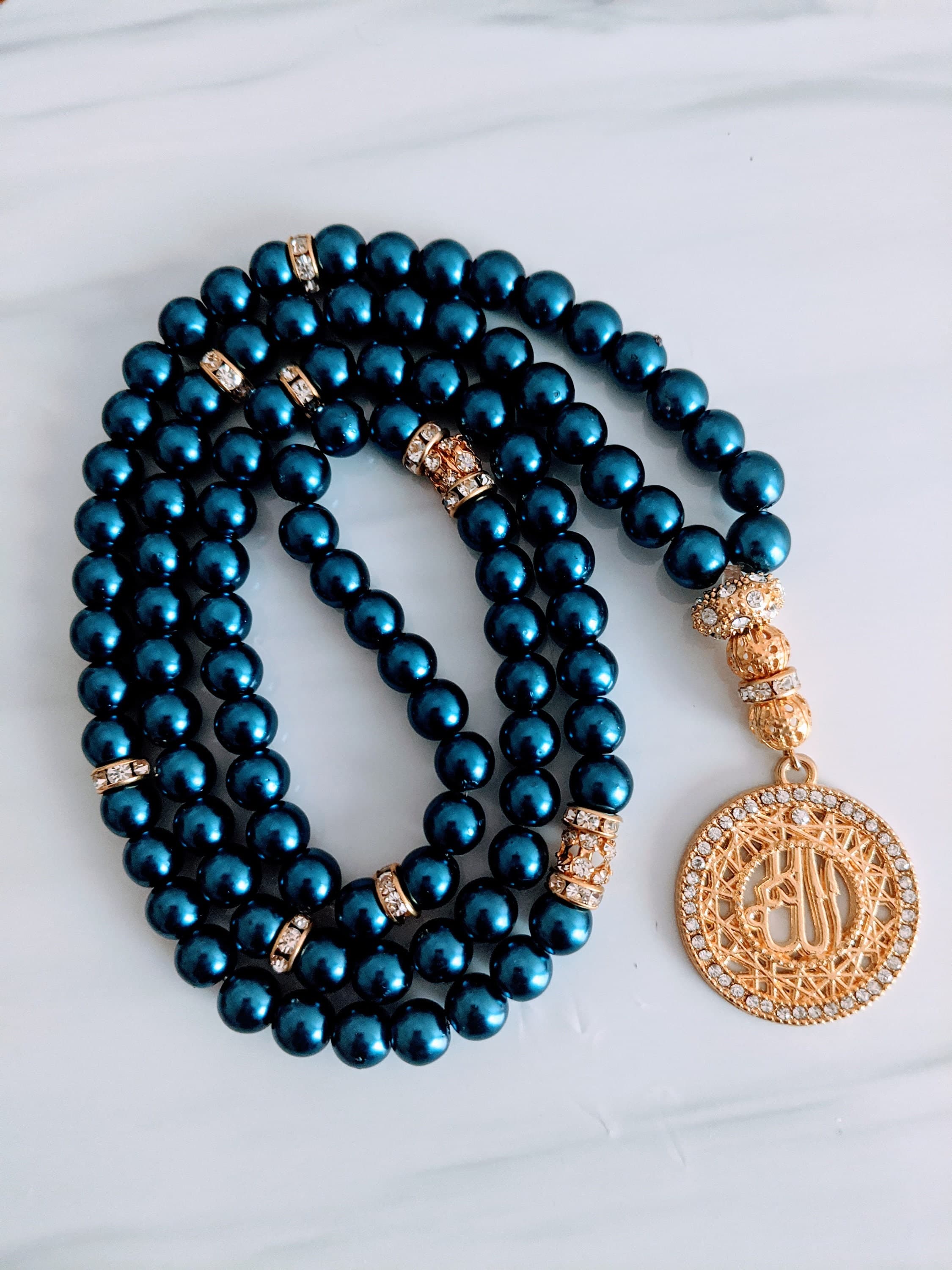 99 Jewel Tone  Pearls with Gold Finish - image 5