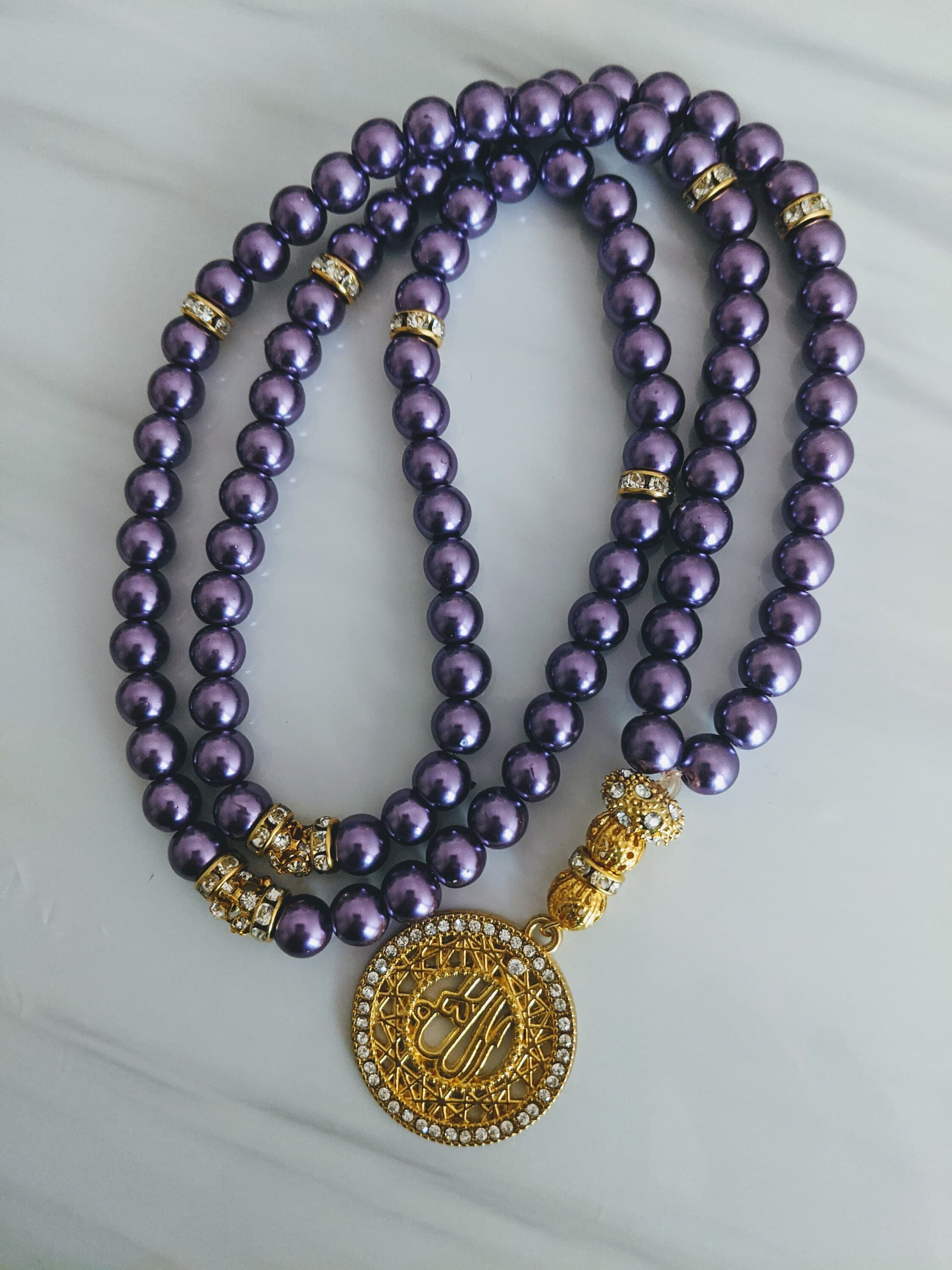 99 Jewel Tone  Pearls with Gold Finish - image 4