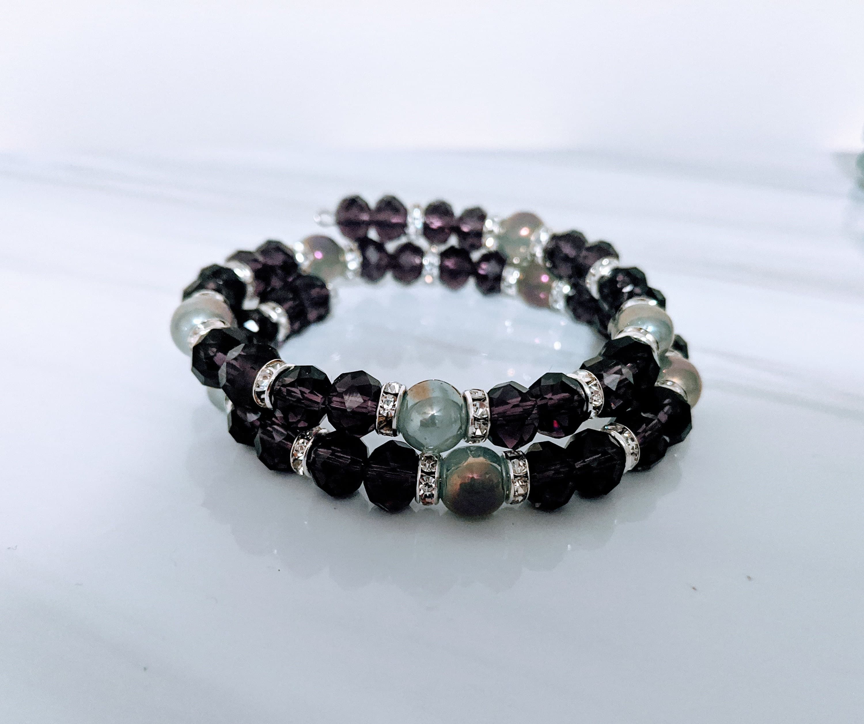 Beaded Cuff Bracelet: Small to Medium Wrists - image 4