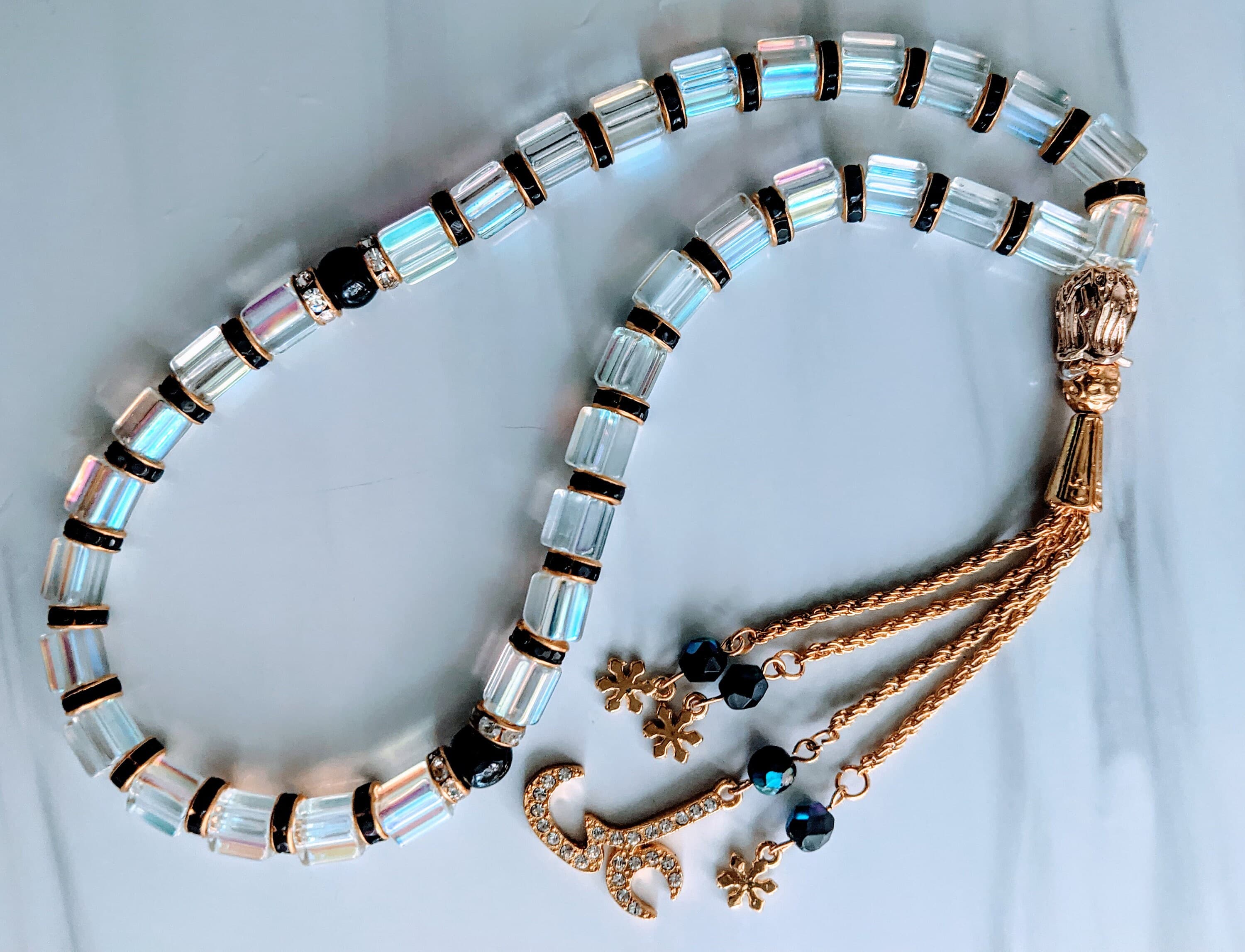33 Crystal Gold Tasbih