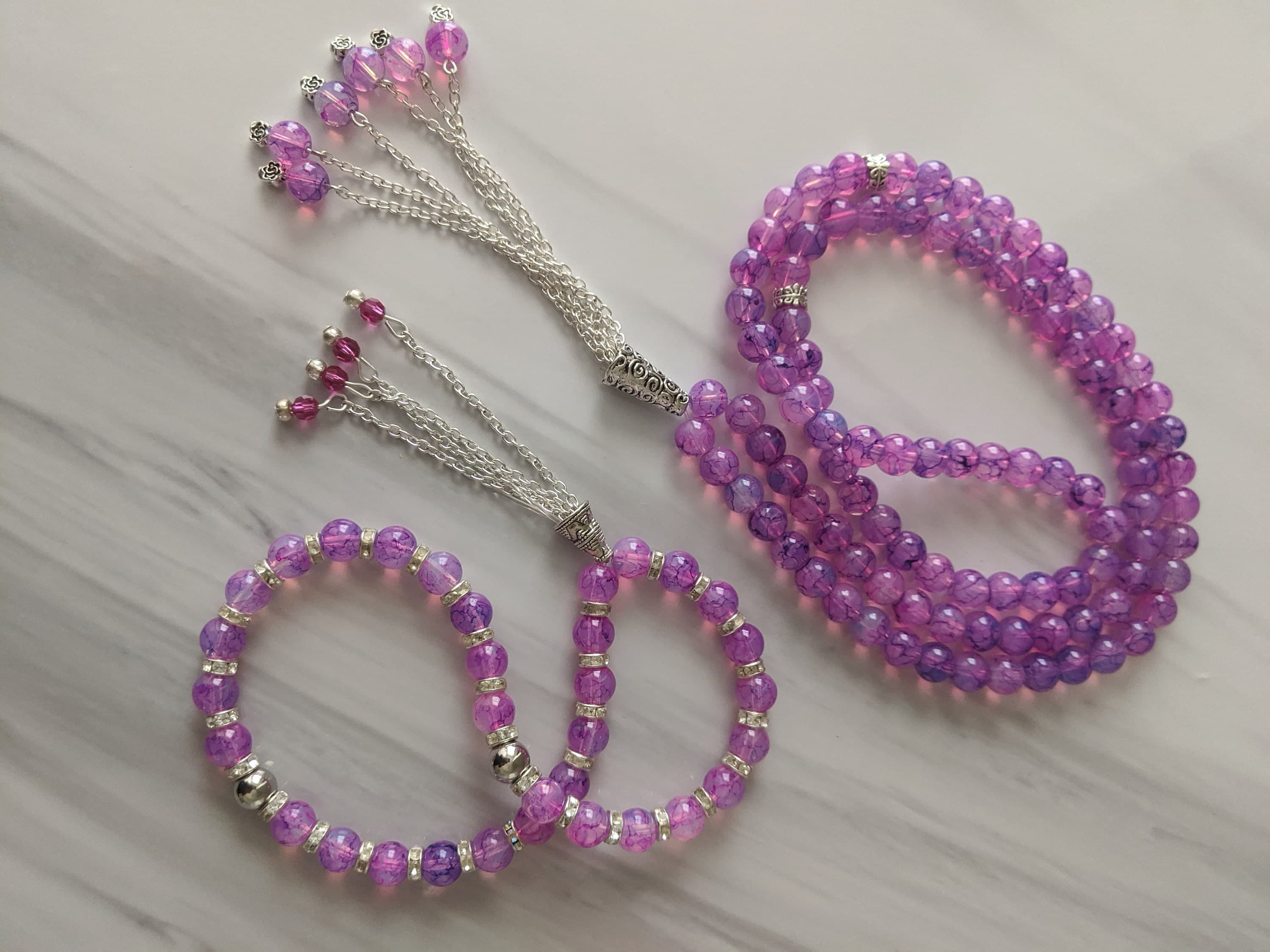 99&33 Purple Pink Tasbeeh
