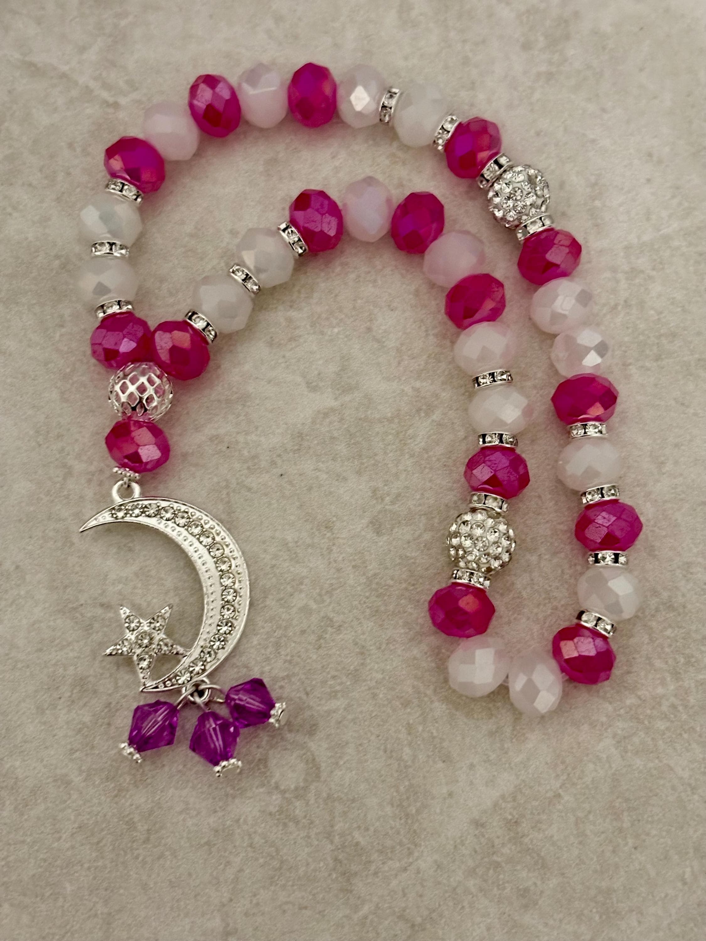 33 Beads Two Color Crystal Tasbih - image 4