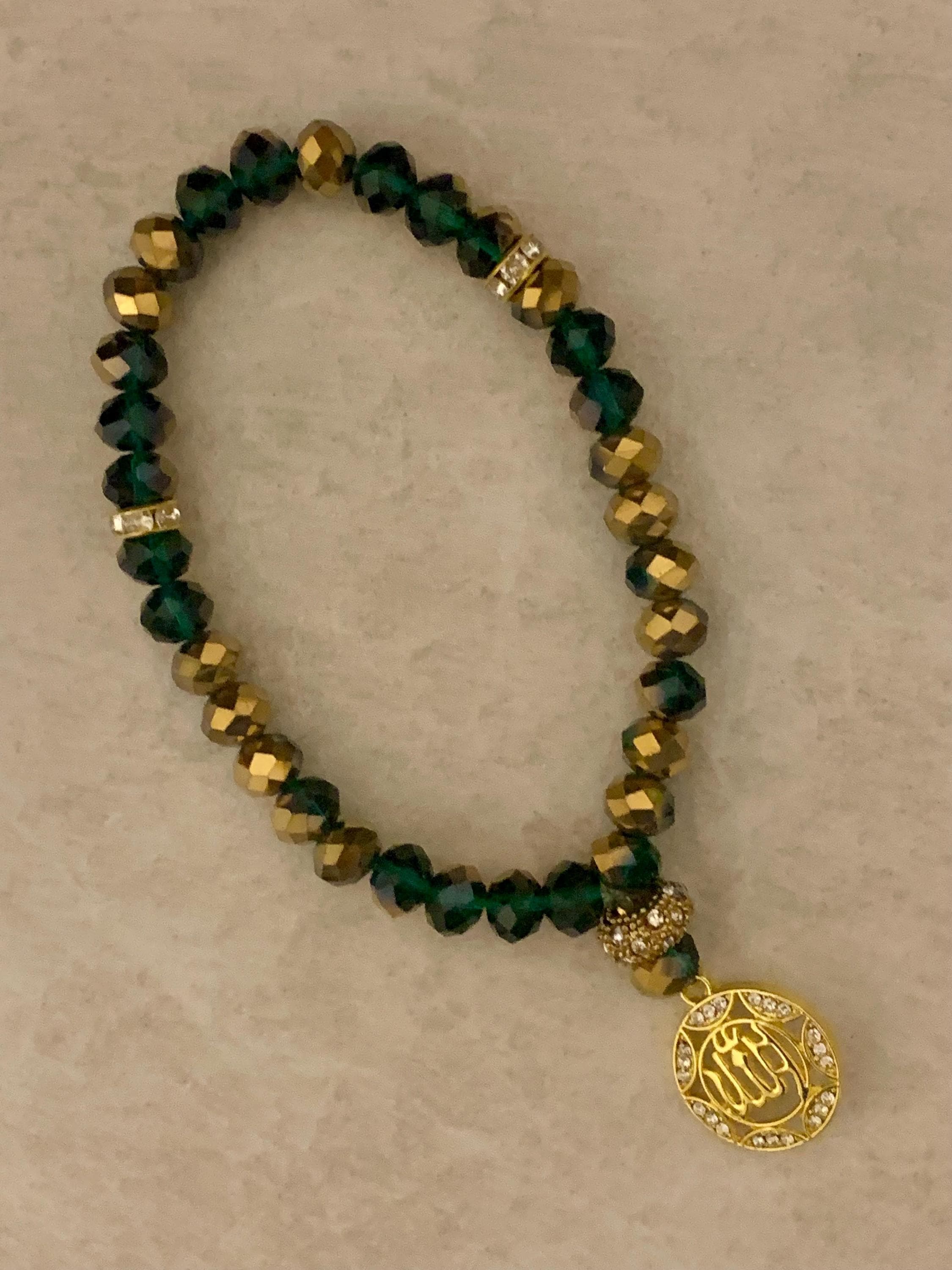 33 Two tone crystal Allah Tasbih bracelets - image 3