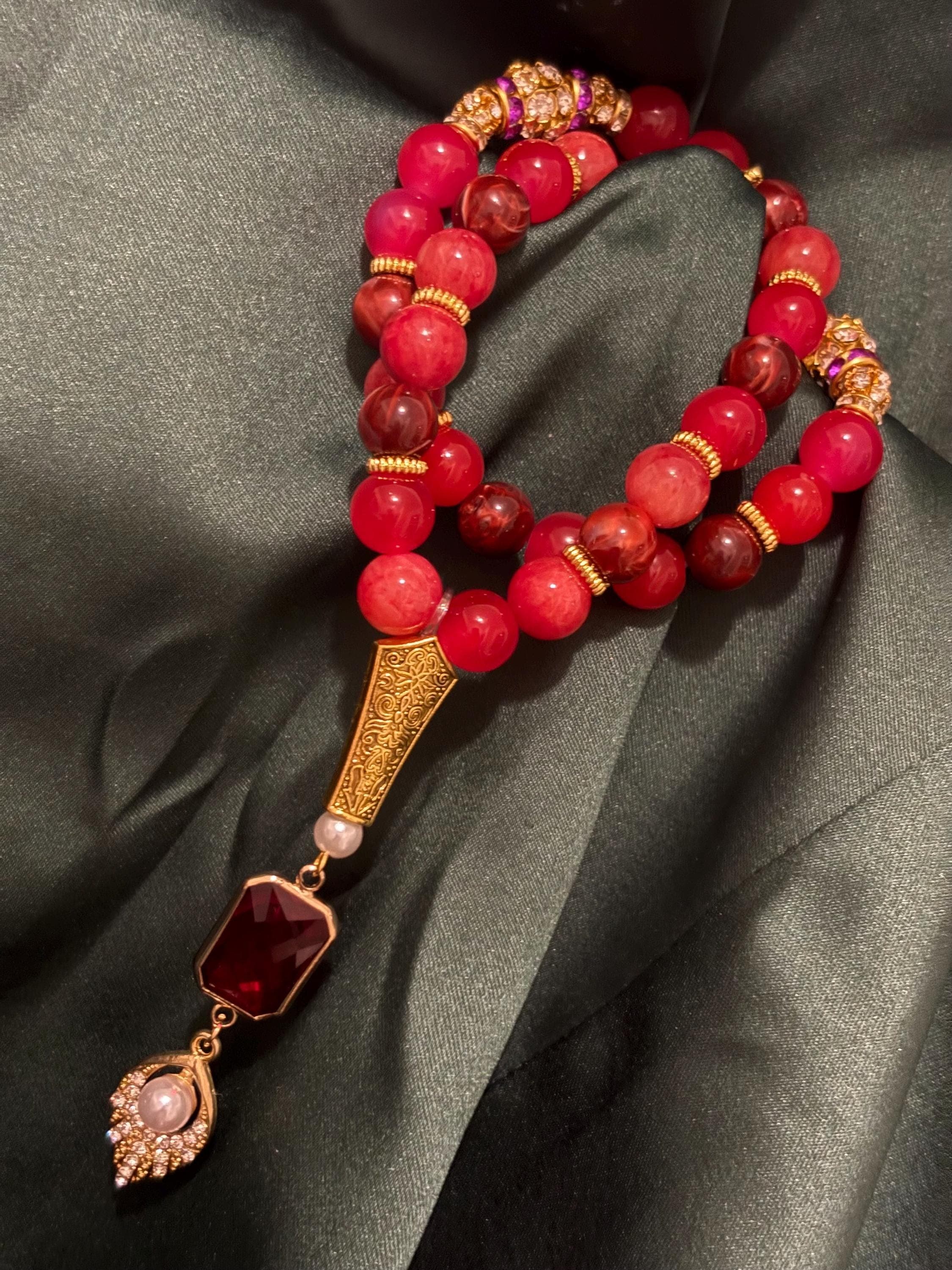 33 Gemstone  Beads Tasbih - image 4