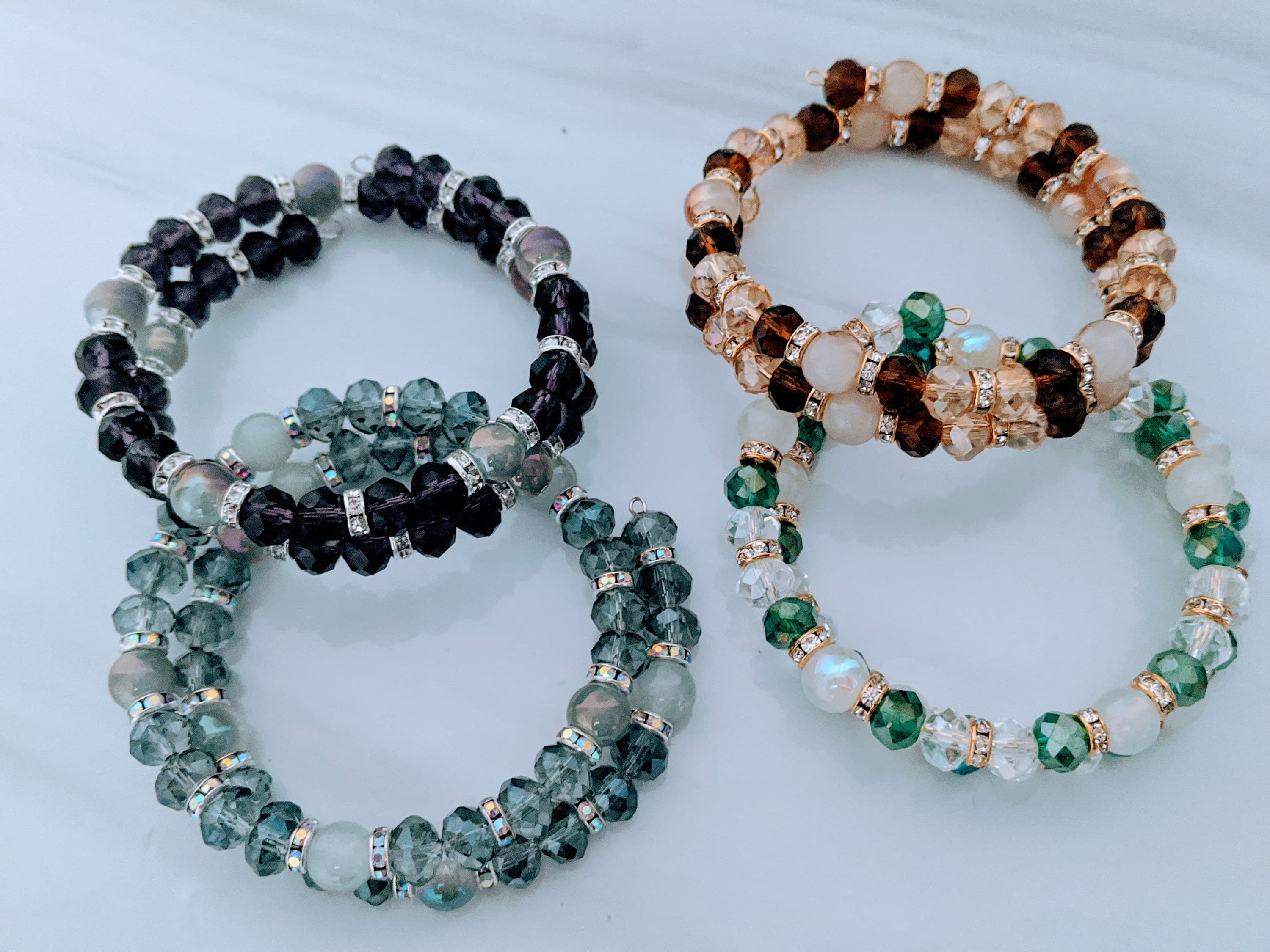 Beaded Cuff Bracelet: Small to Medium Wrists