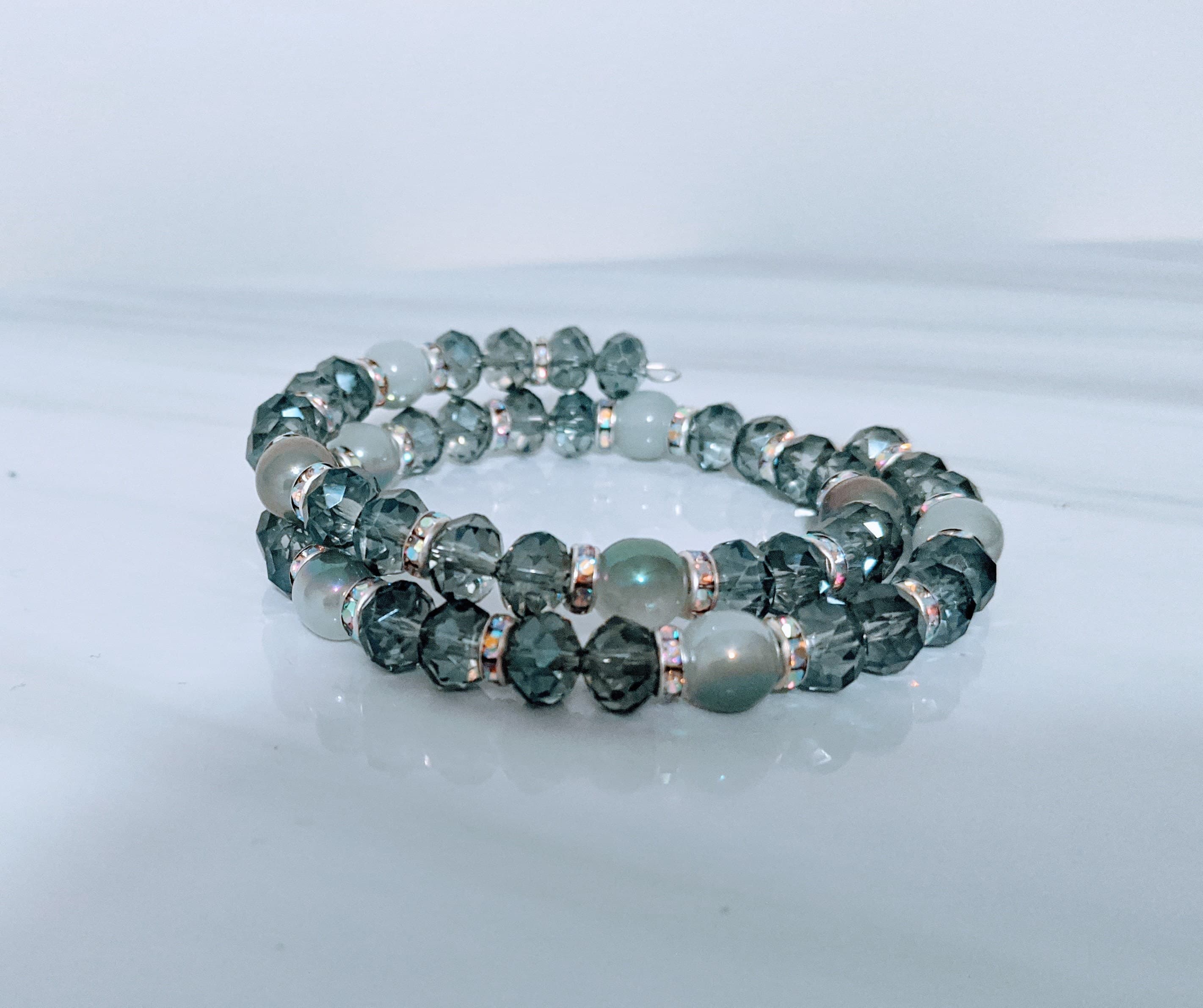 Beaded Cuff Bracelet: Small to Medium Wrists - image 3