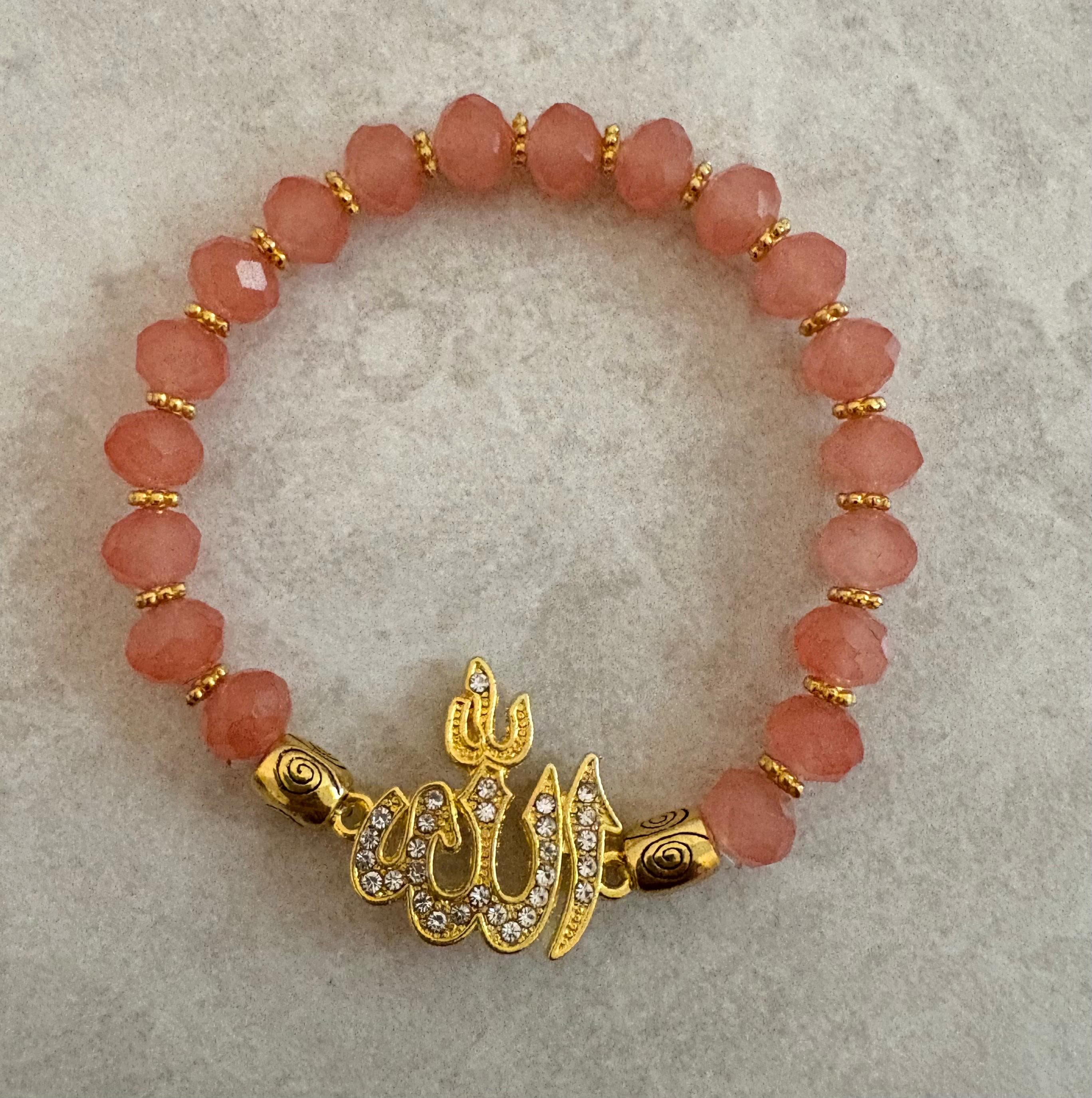 Crystal Infinity Bracelet: Allah Charm, Custom Size - image 4