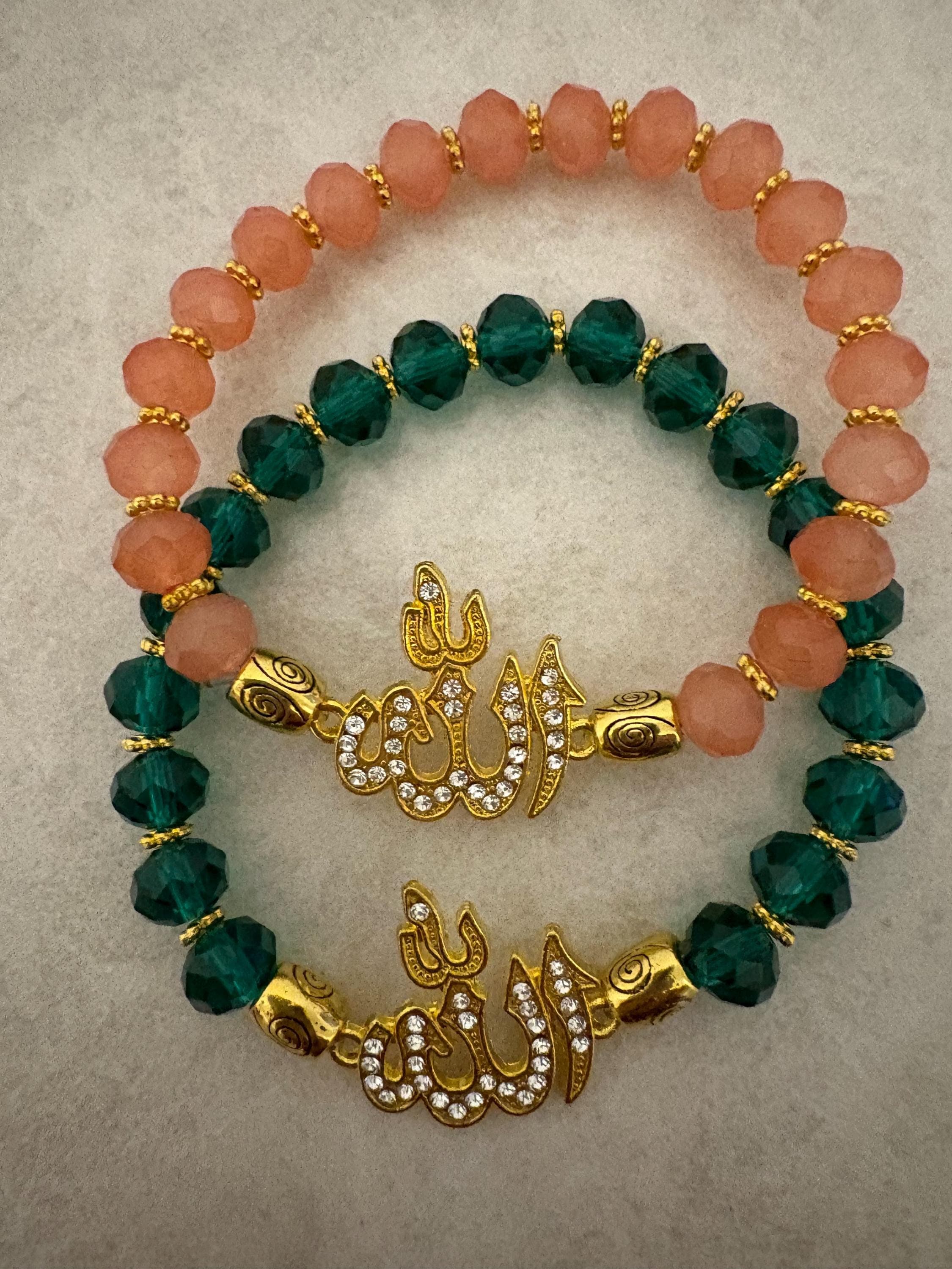 Crystal Infinity Bracelet: Allah Charm, Custom Size - image 3
