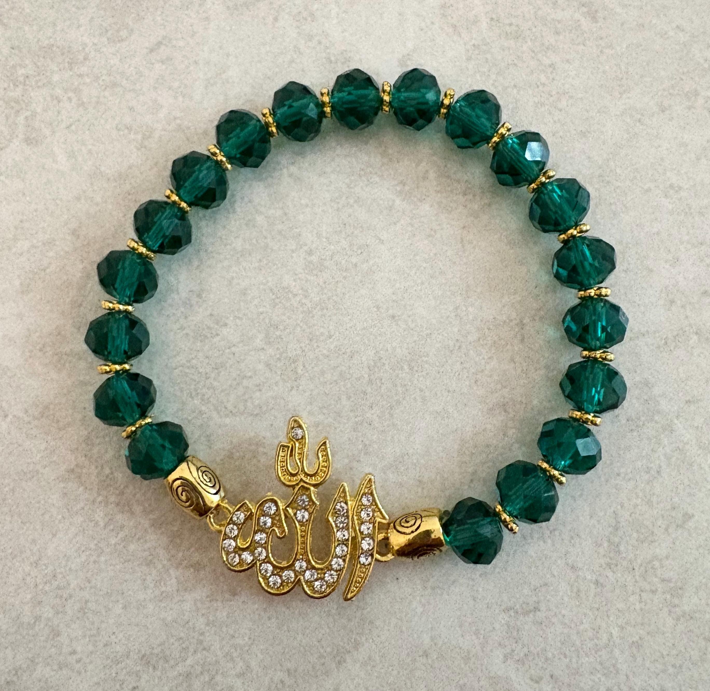 Crystal Infinity Bracelet: Allah Charm, Custom Size - image 5