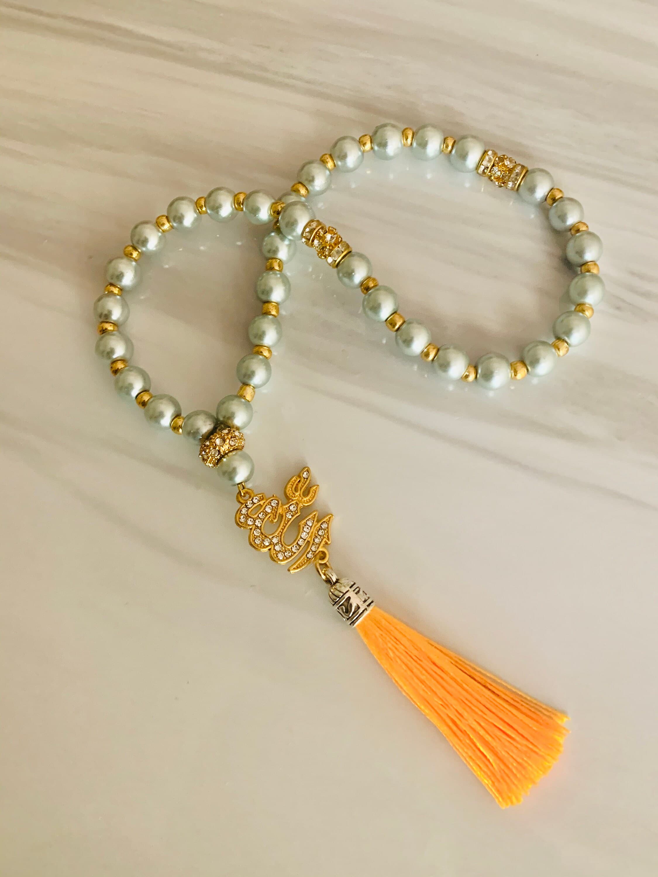 33 Two Tone Pearl Tasbih - image 5