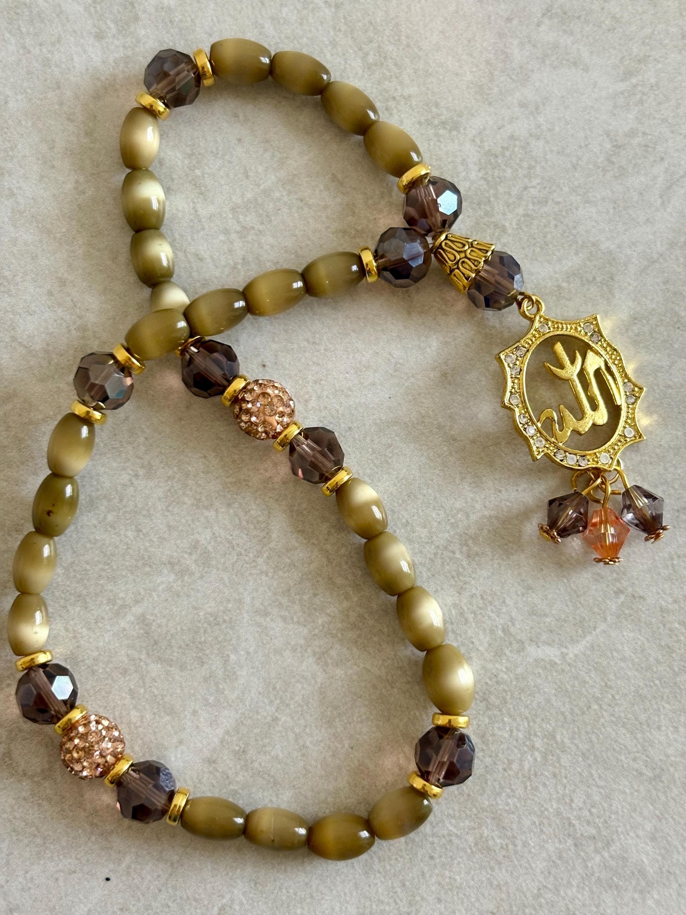 33 cat’s eyes beads Tasbih - image 3