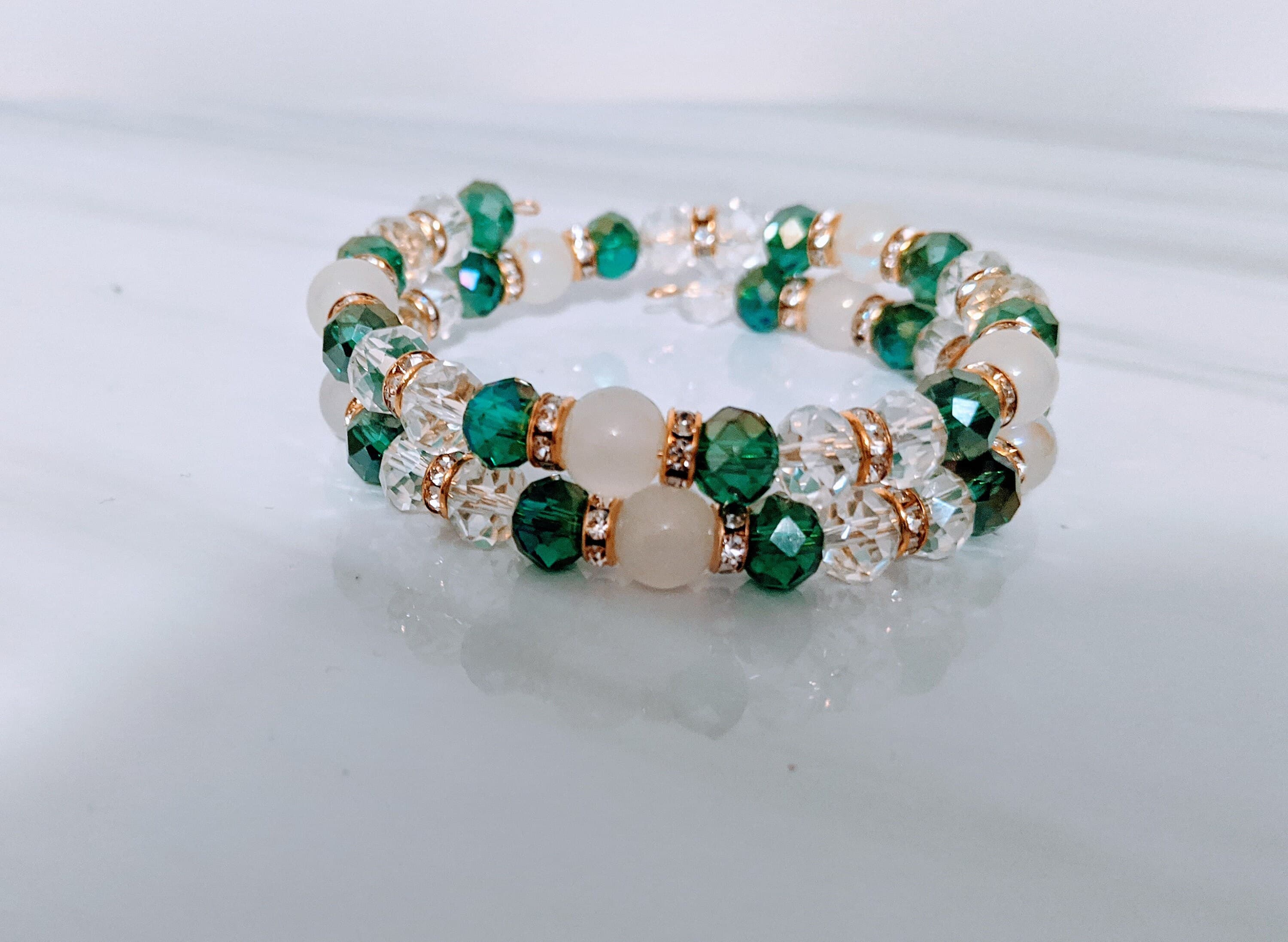 Beaded Cuff Bracelet: Small to Medium Wrists - image 5