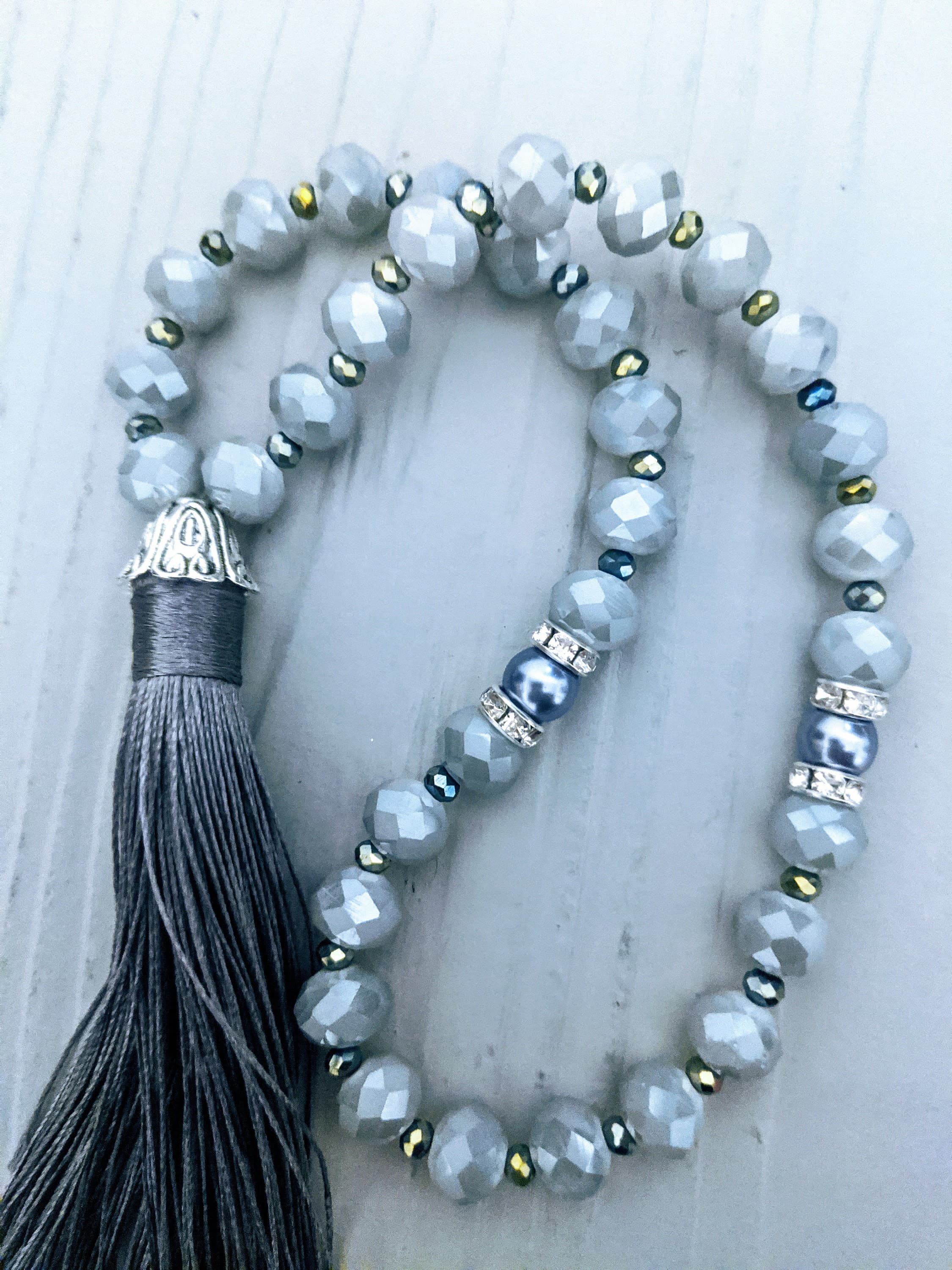 33 Opaque Grey Crystals - image 5