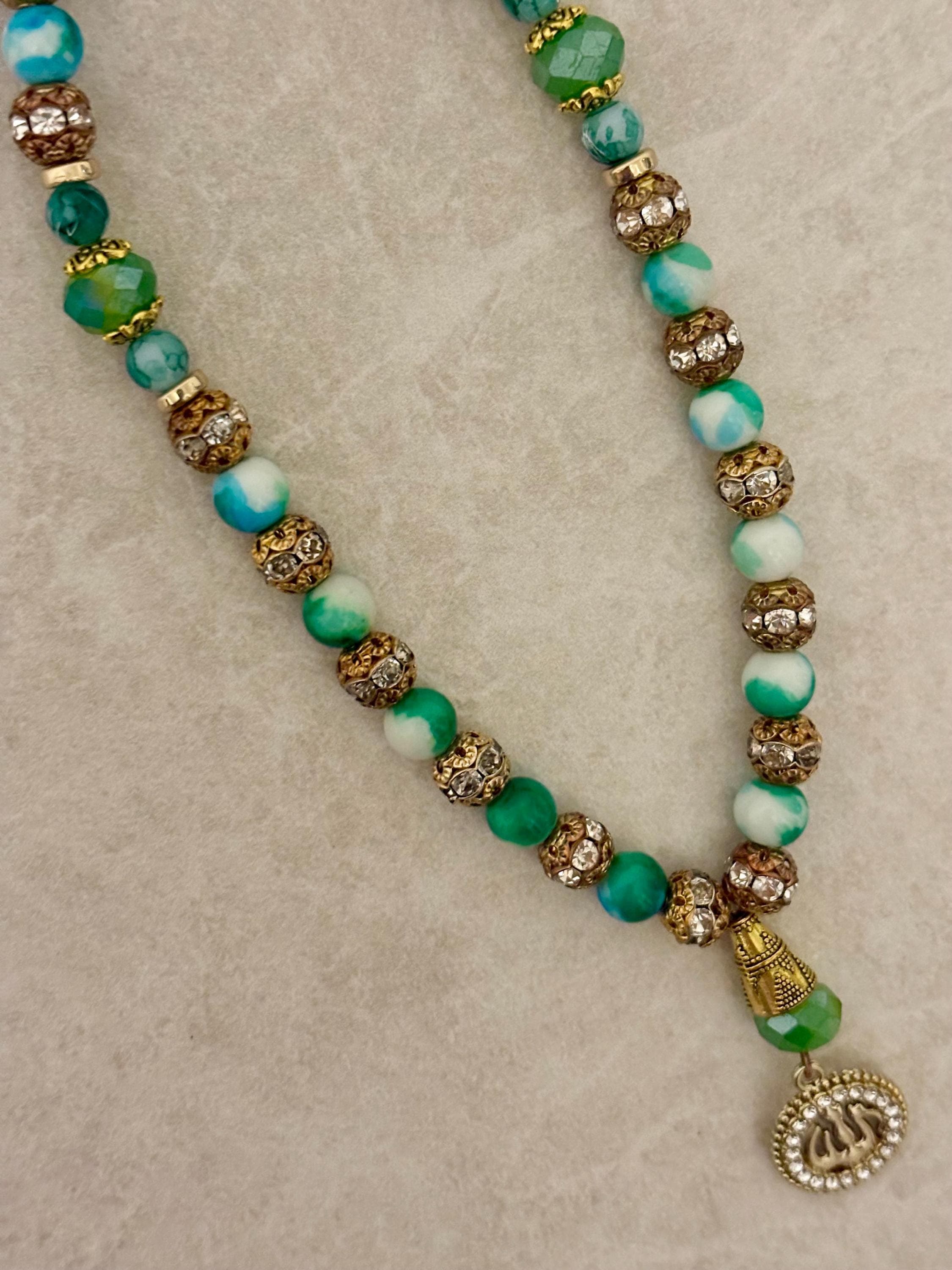 33 Green antique finish Tasbih - image 3