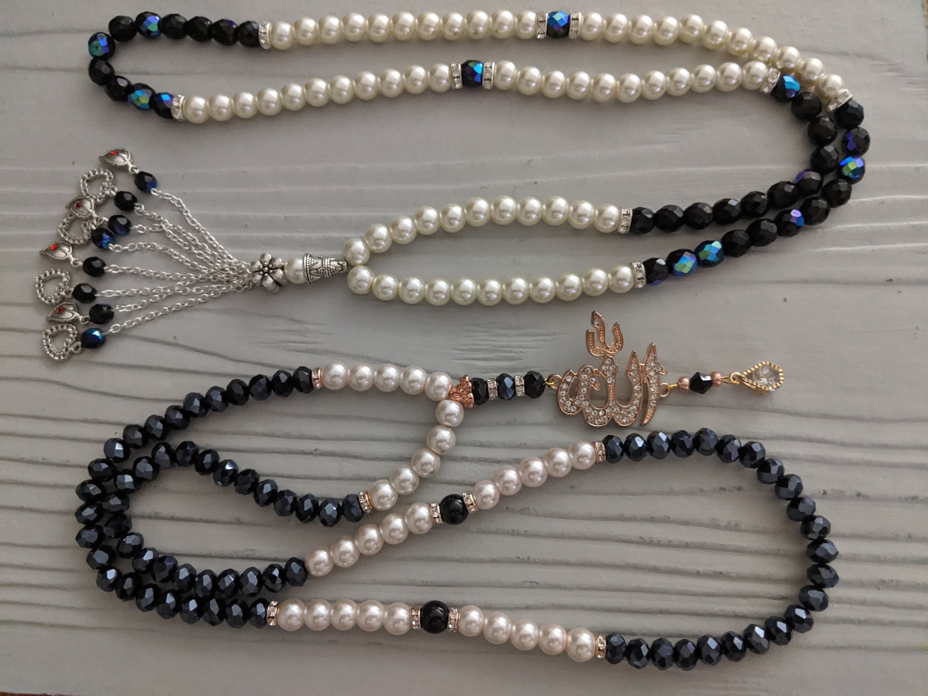 99 Crystal and pearl Tasbih