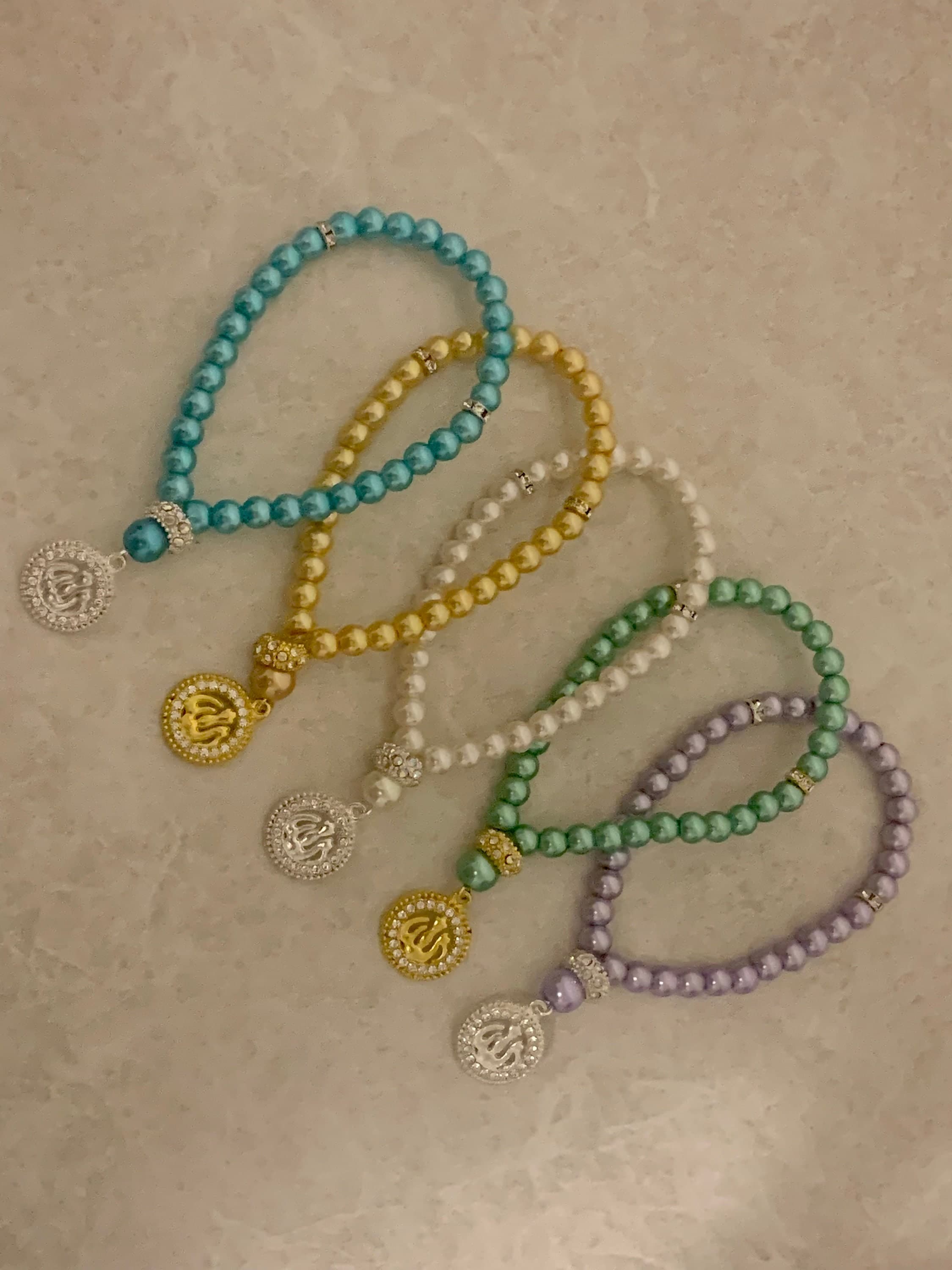 33 Pearl Allah Tasbih Bracelet - image 3