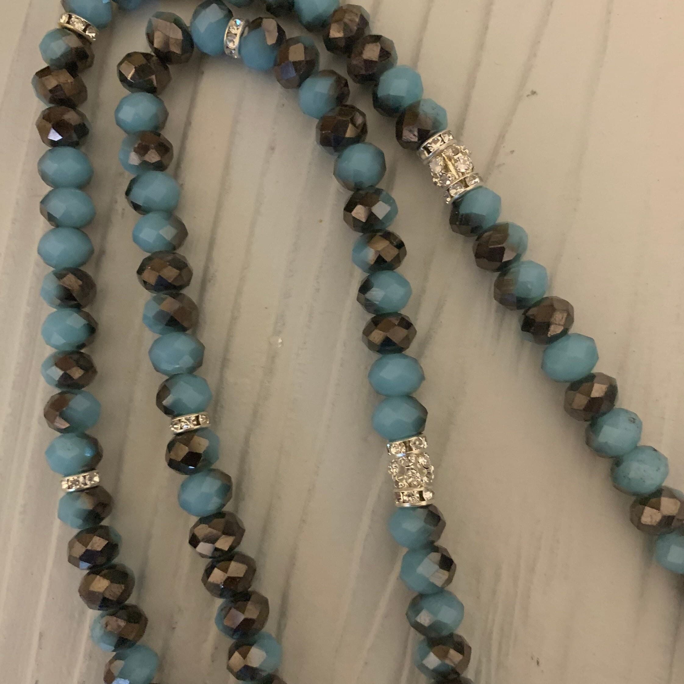 99 Antique silver blue Tasbih - image 4