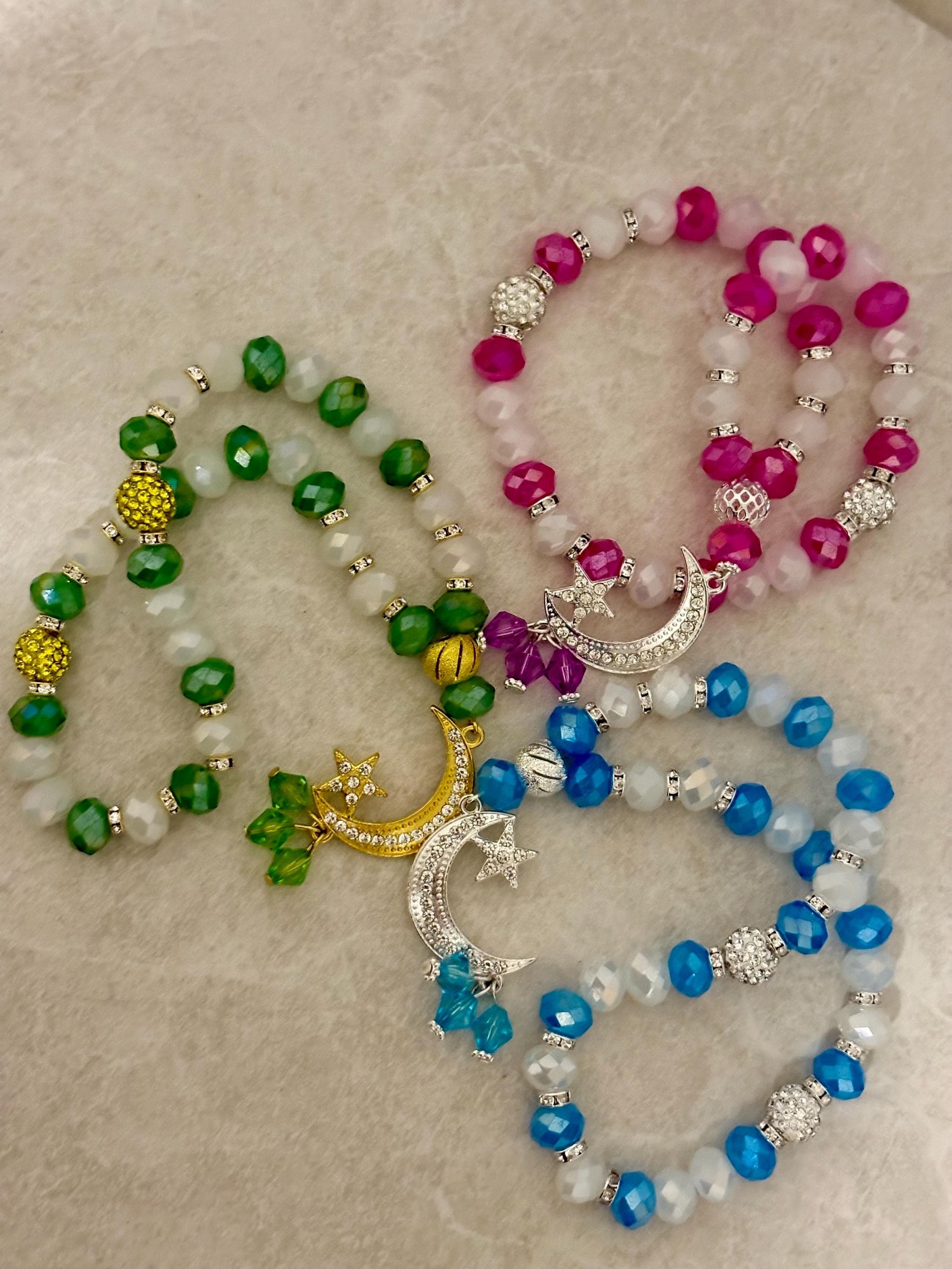 33 Beads Two Color Crystal Tasbih