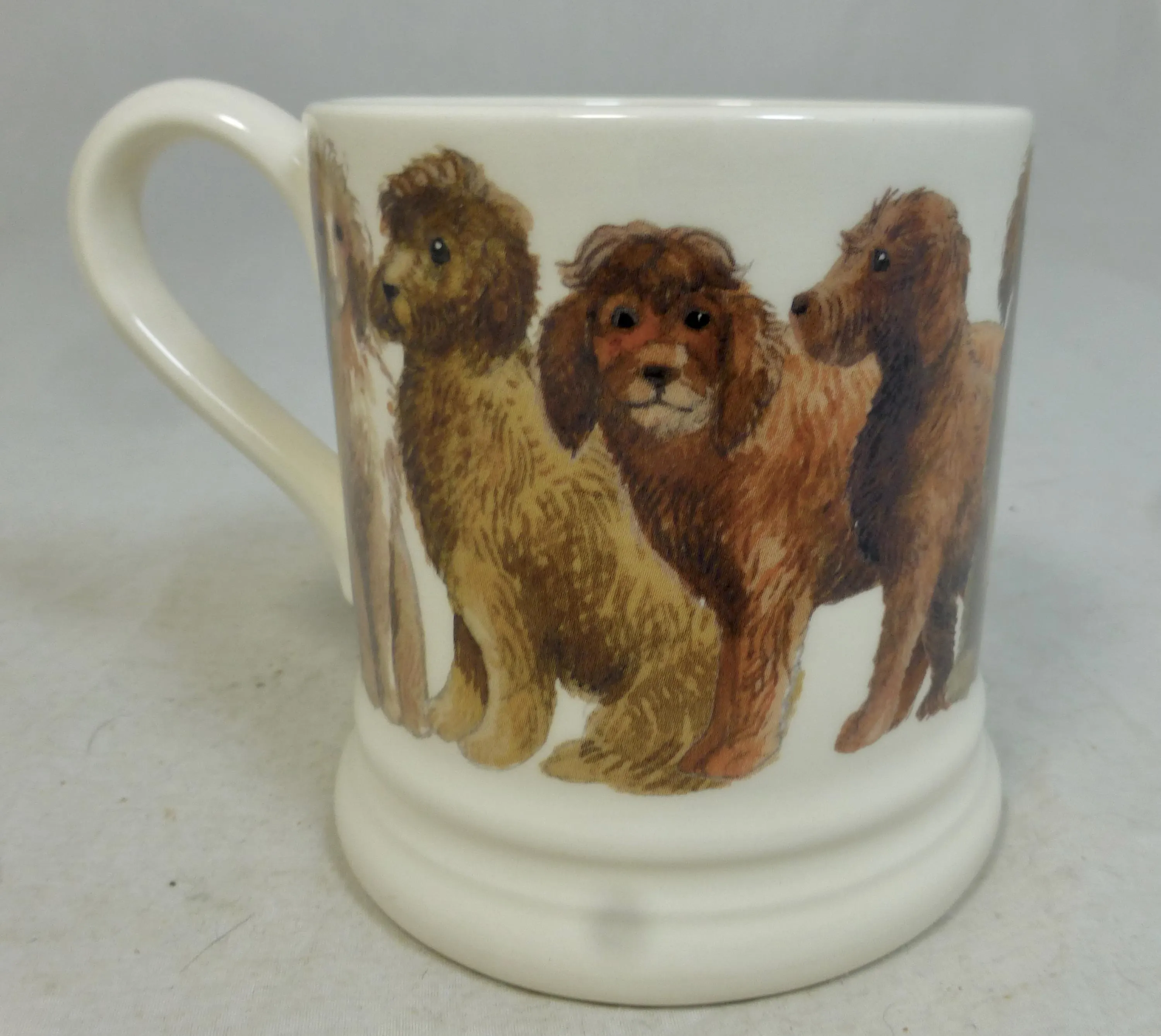 Emma Bridgewater Labradoodle Dogs First Quality Half Pint Porcelain Mug - English Dog Breed Design - Shell Stamp - Unused with Labels - image 5