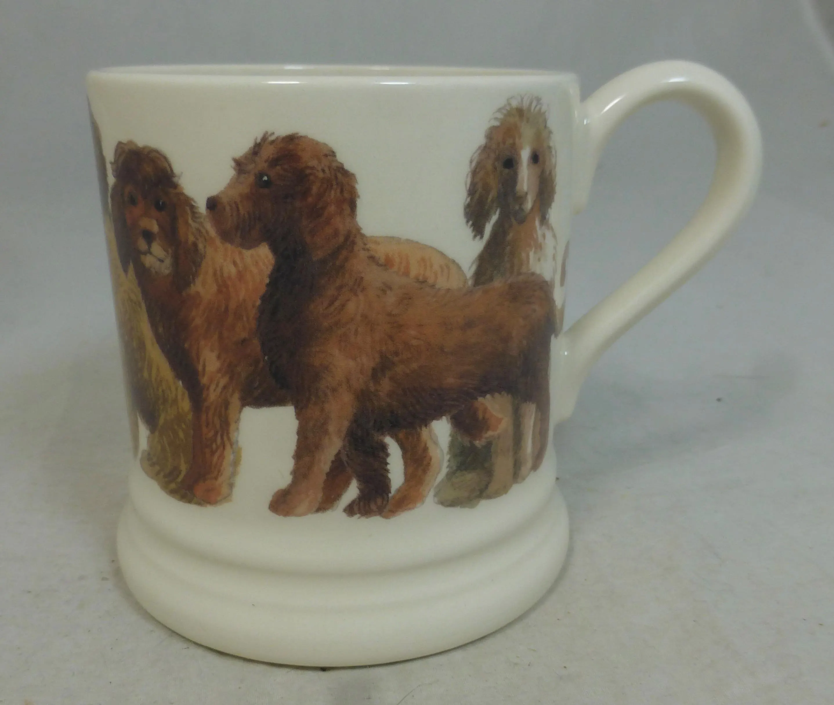 Emma Bridgewater Labradoodle Dogs First Quality Half Pint Porcelain Mug - English Dog Breed Design - Shell Stamp - Unused with Labels - image 4