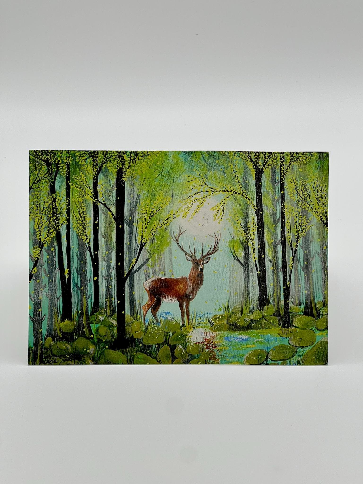 SET (Pack) of 6 different GREETING CARDS Printed from Original Acrylic Paintings, Hand-Painted Moments – Now on Cards. Blank Inside,5"X7" - image 4