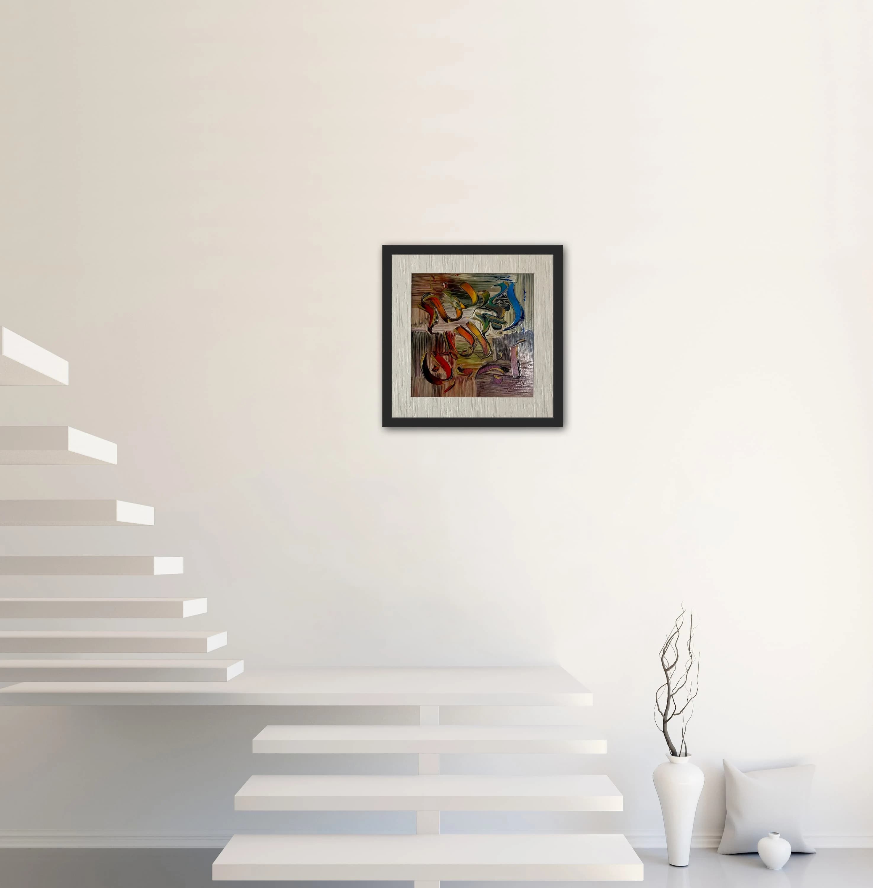 Original Islamic Calligraphy Painting - "Alhamdulillahi Rabbil Alamin" [unframed] - image 3