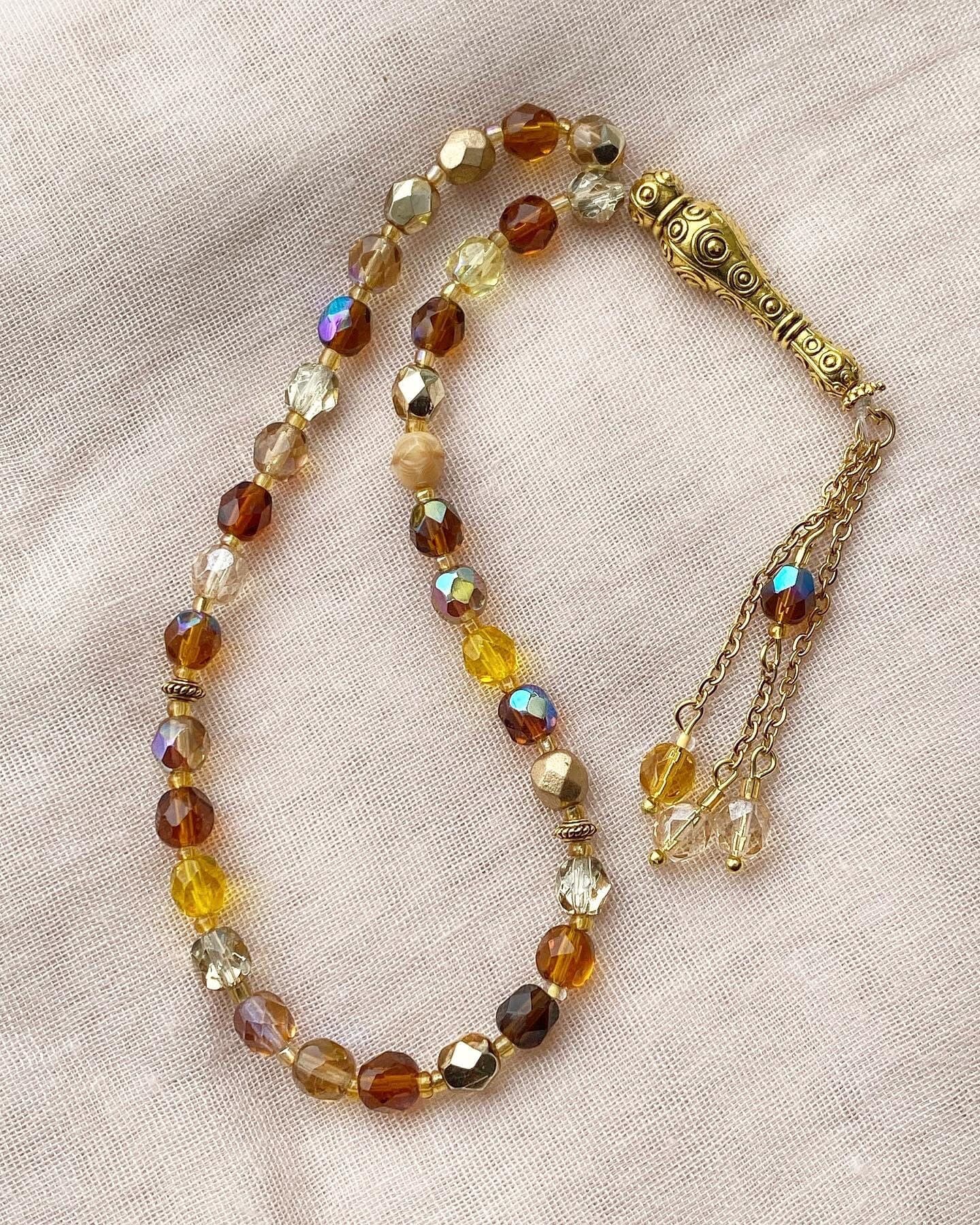 Czech crystal tasbih. - image 3