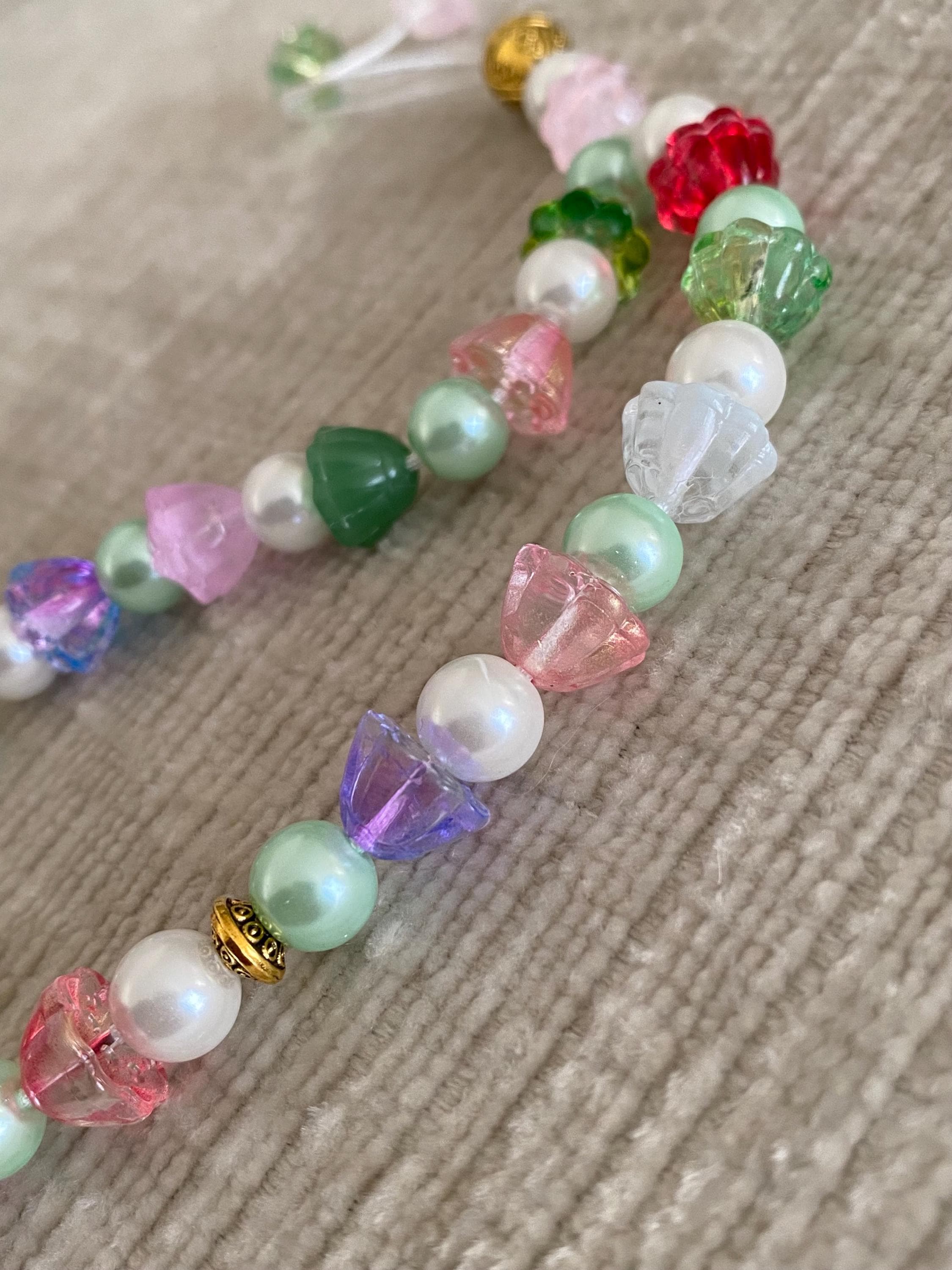 Children's Colorful Glass Bead Tasbih: Handmade Prayer Beads - image 3