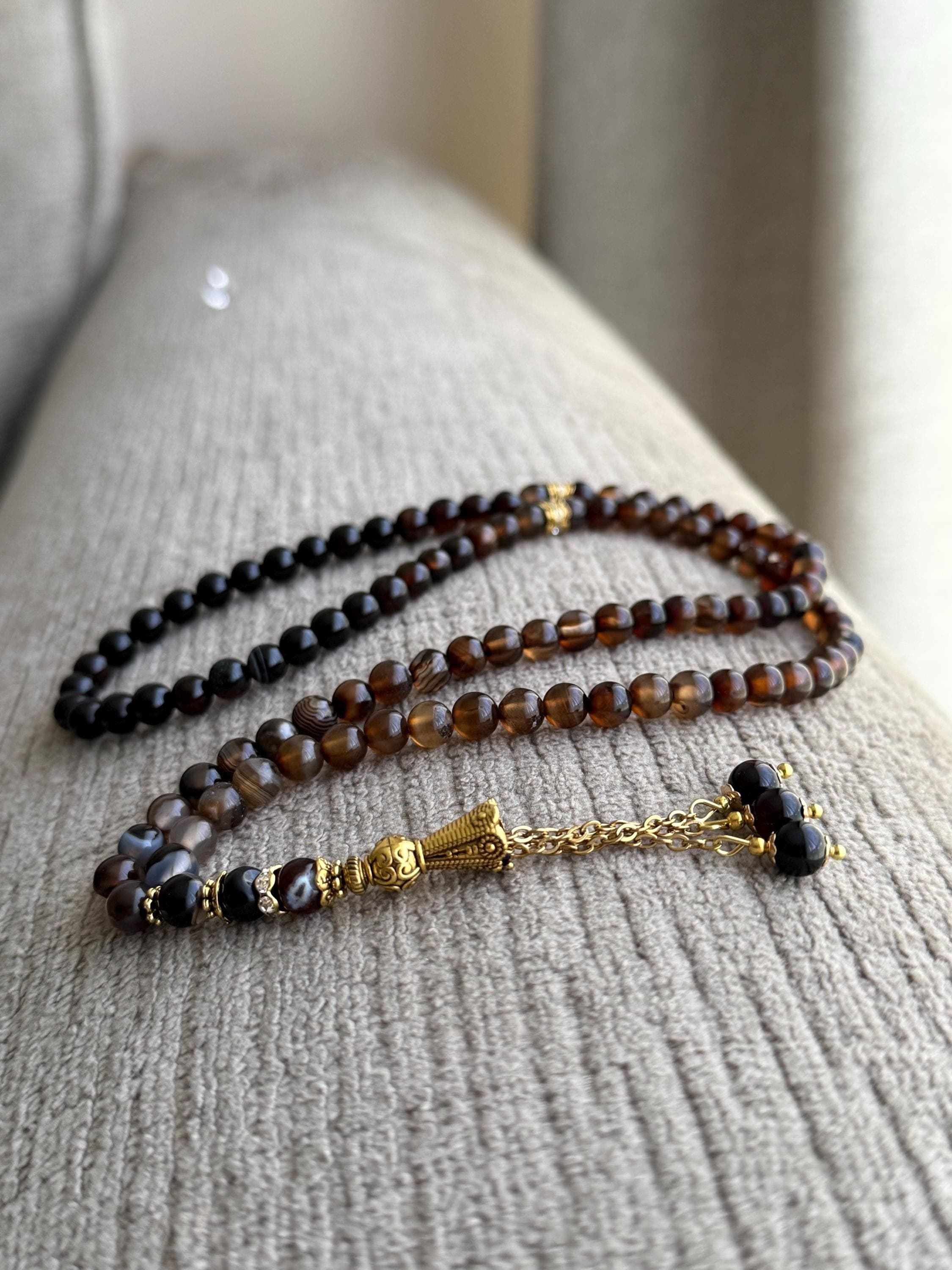 Brown agate tasbih - image 3