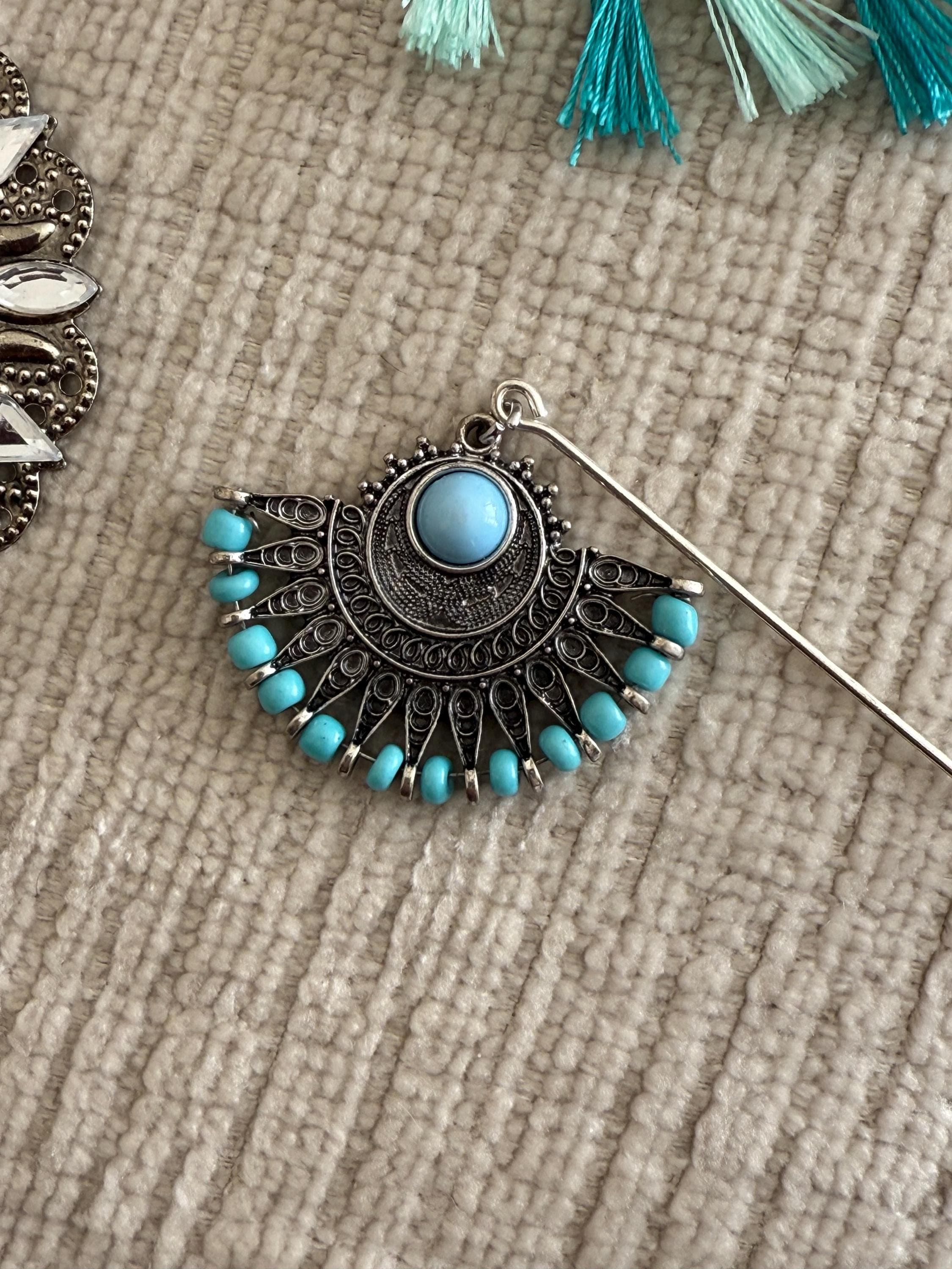 Ice blue Hijab pins - image 5