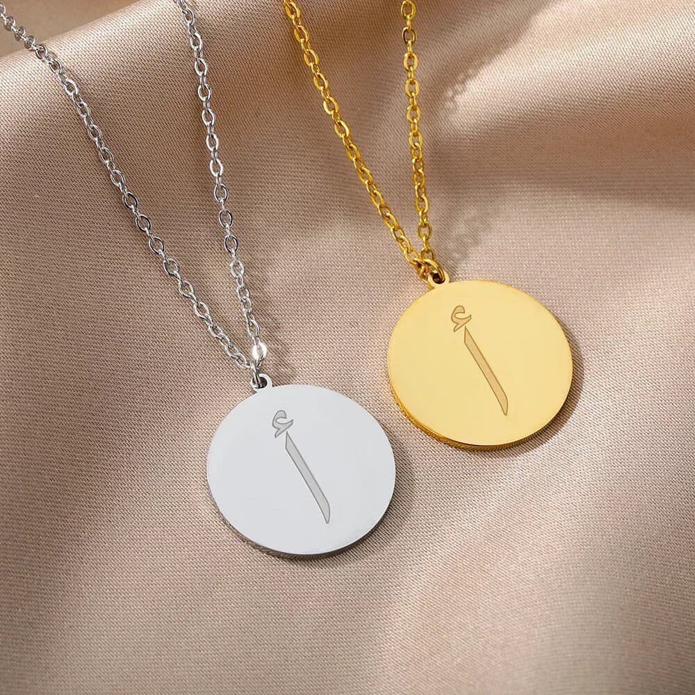 Arabic initial necklaces - image 3