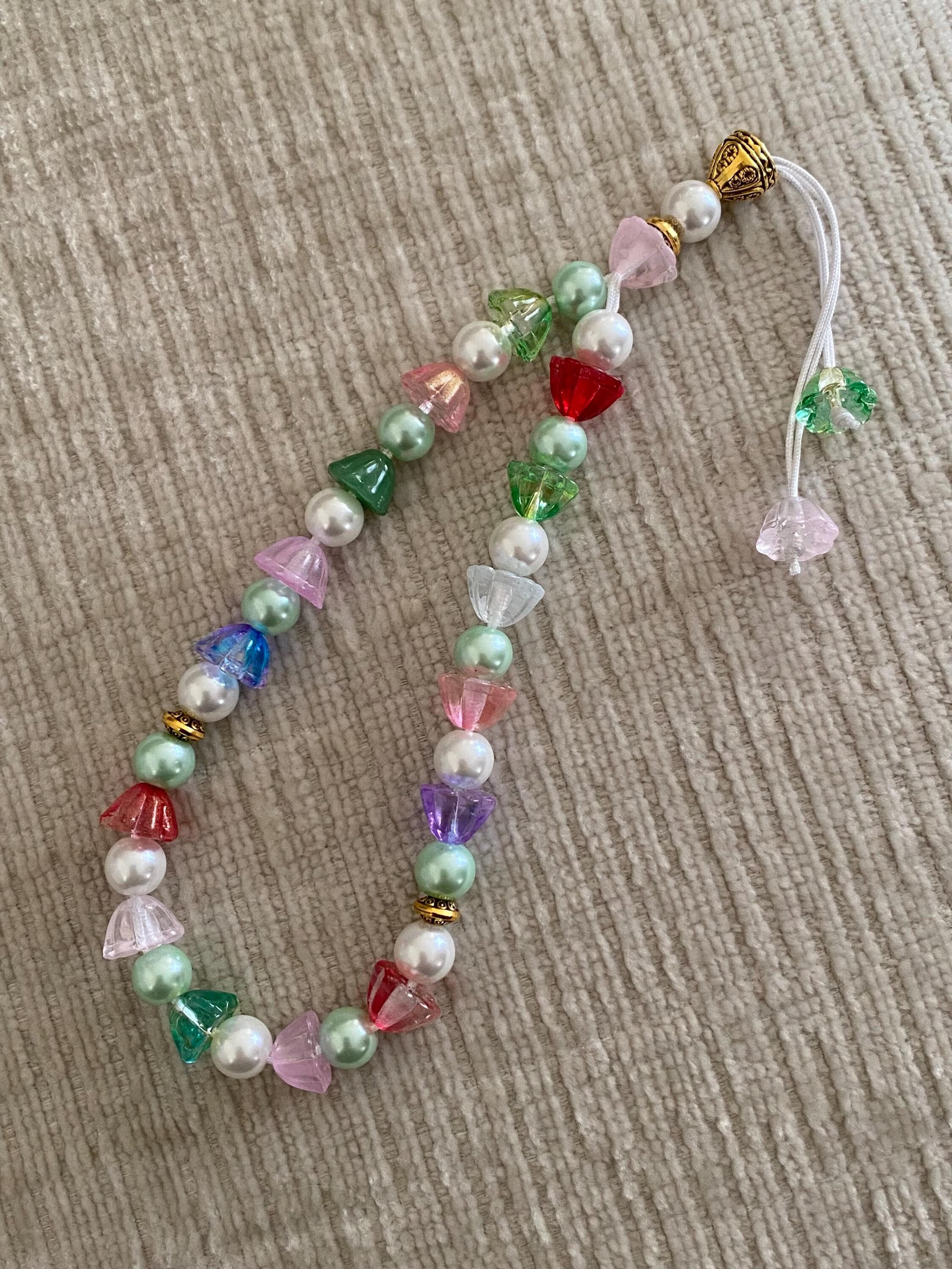 Children's Colorful Glass Bead Tasbih: Handmade Prayer Beads