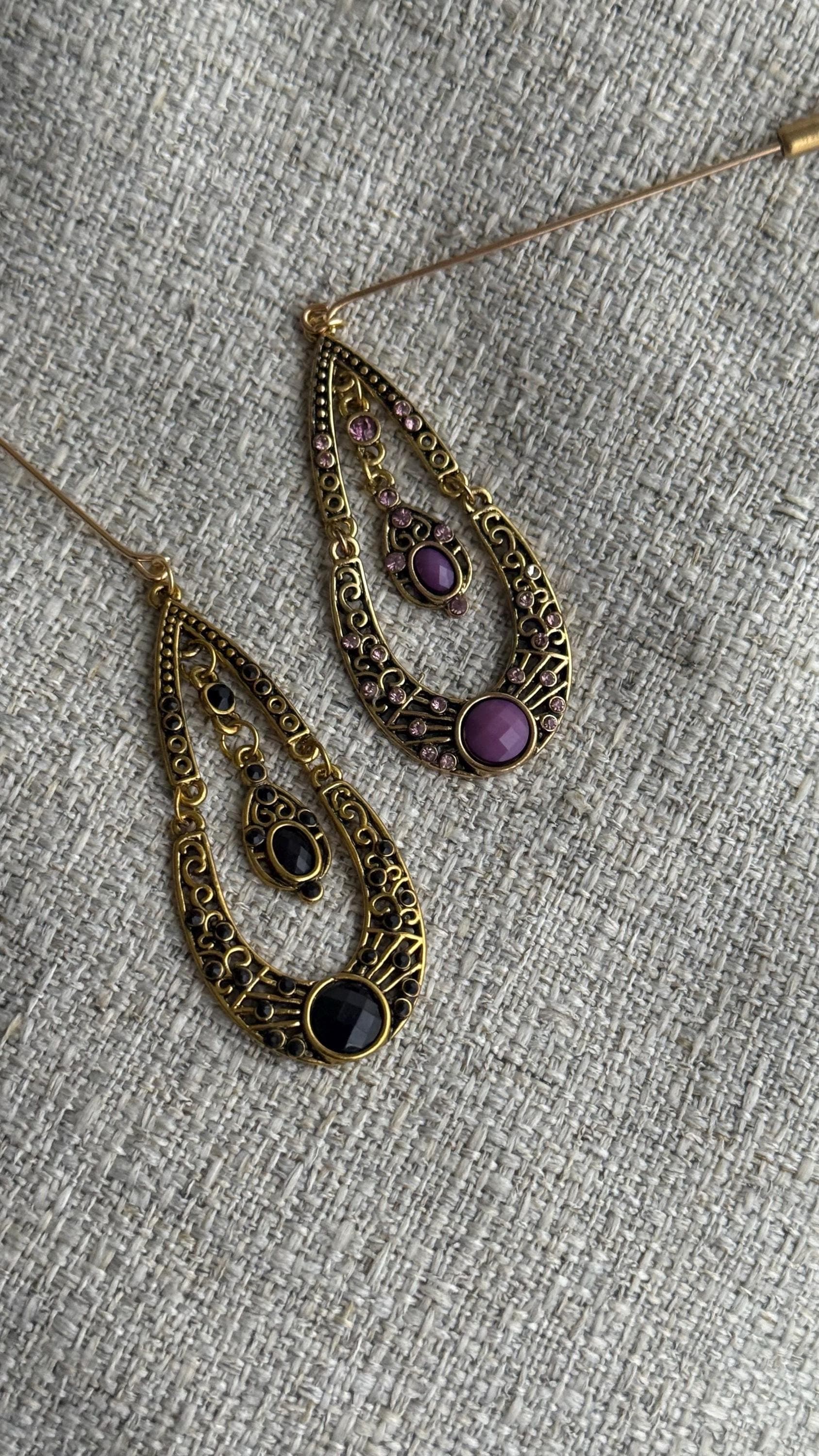 Teardrop hijab pins