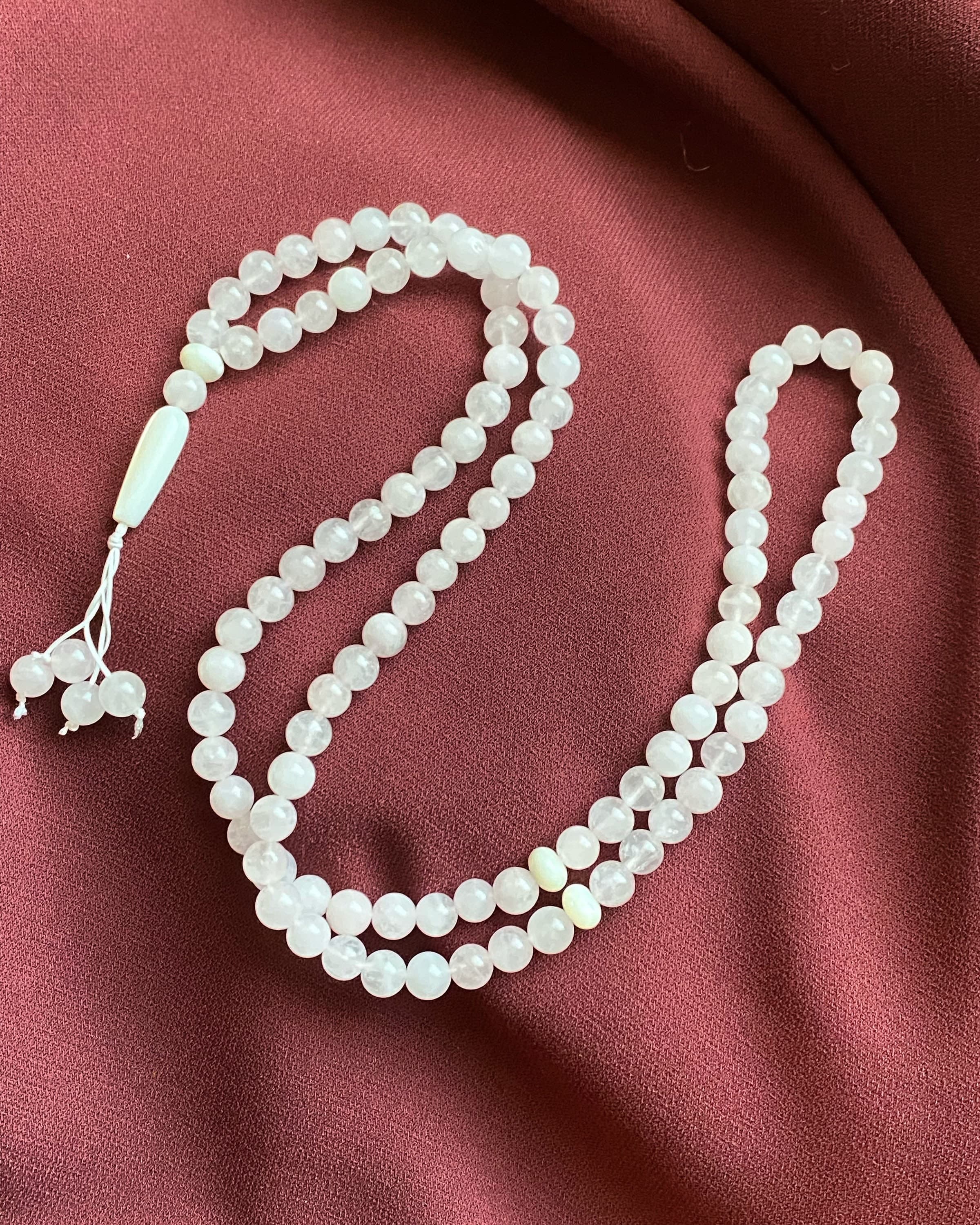 Natural Rose Quartz gemstone tasbih - image 5