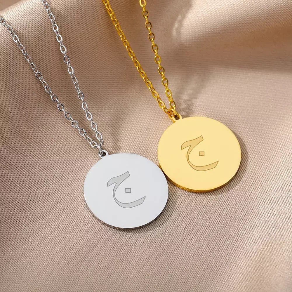 Arabic initial necklaces - image 4