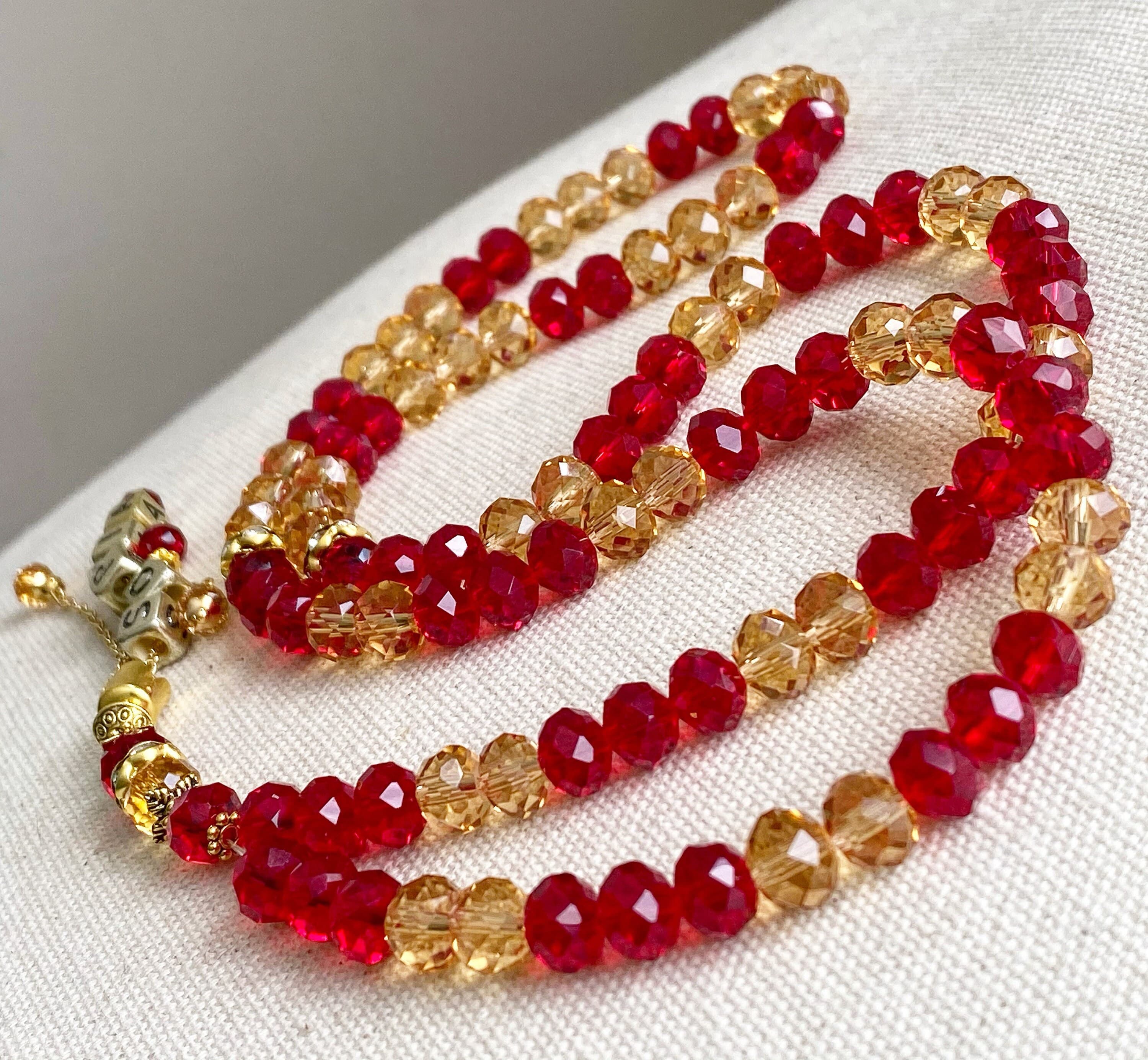 Glass crystal personalised tasbih