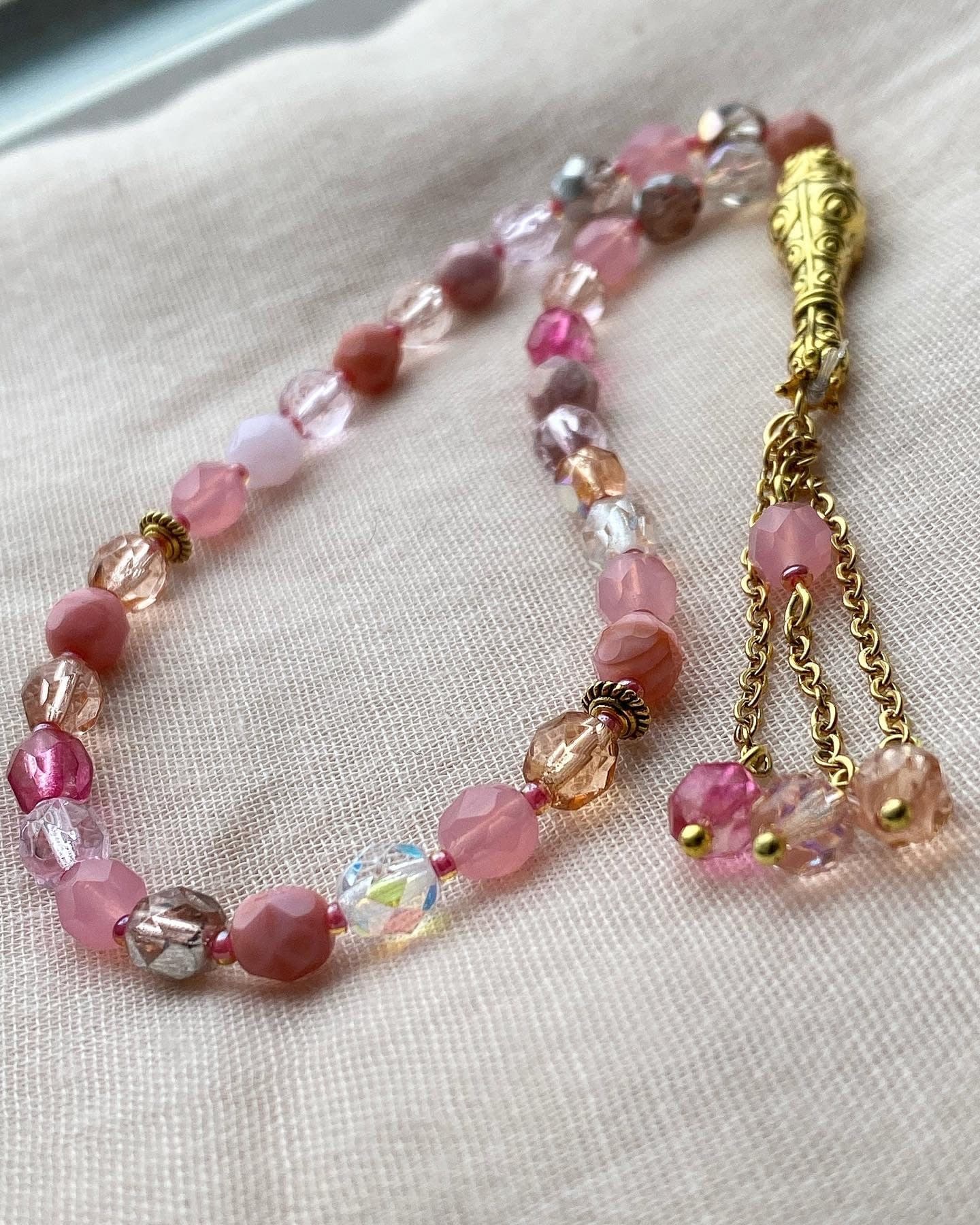 Czech crystal tasbih.