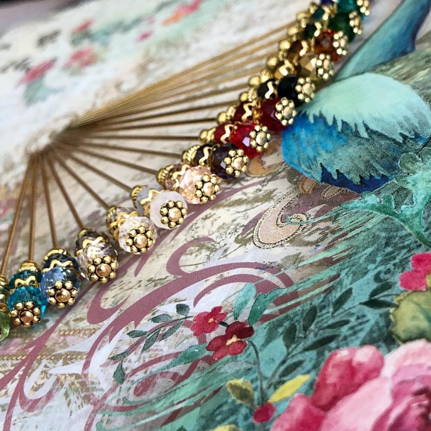 Crystal Hijab Pin: Gem Scarf Brooch, Hat Pin - image 4