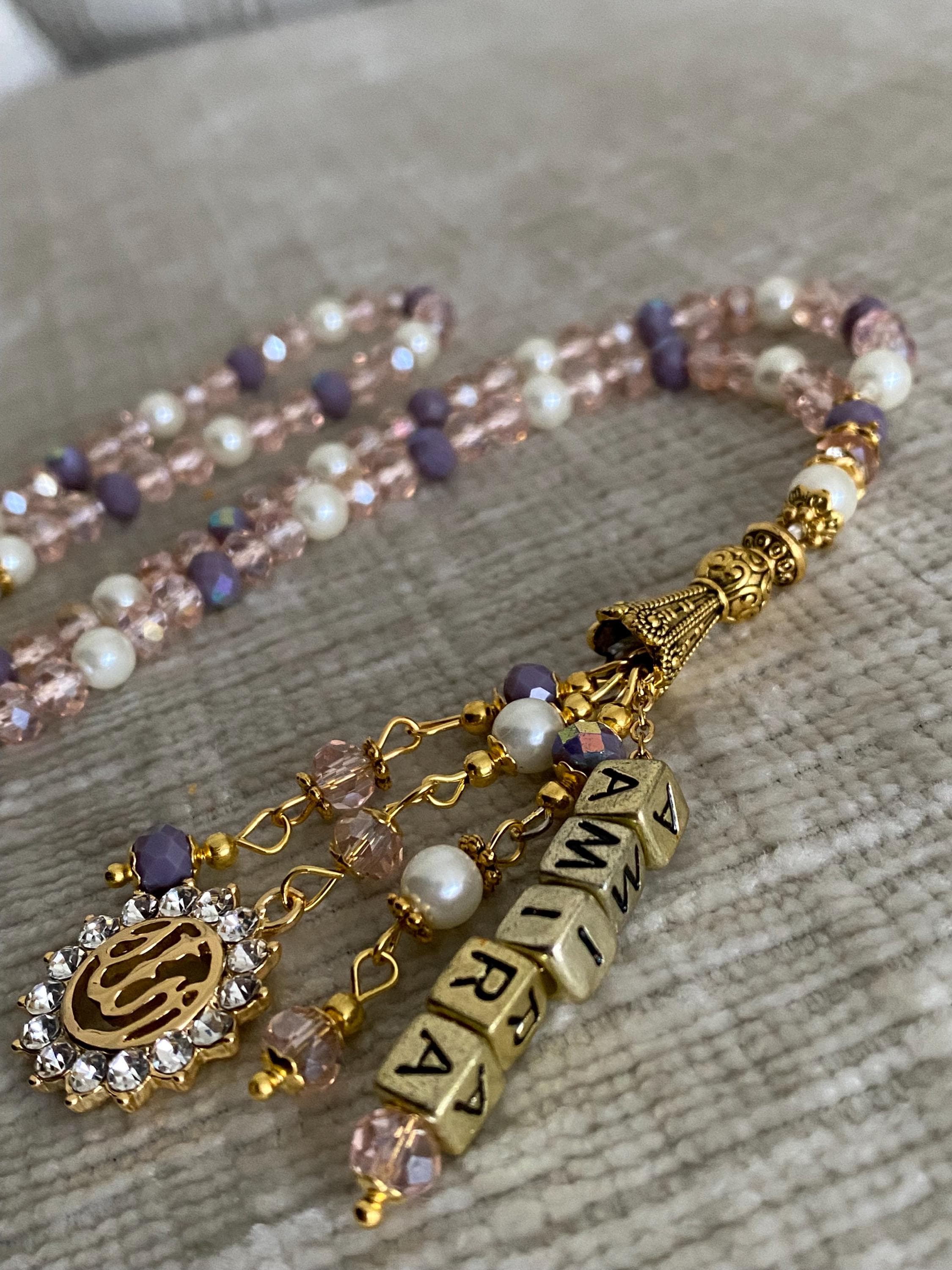 Tasbih with pearls and crystals - image 3