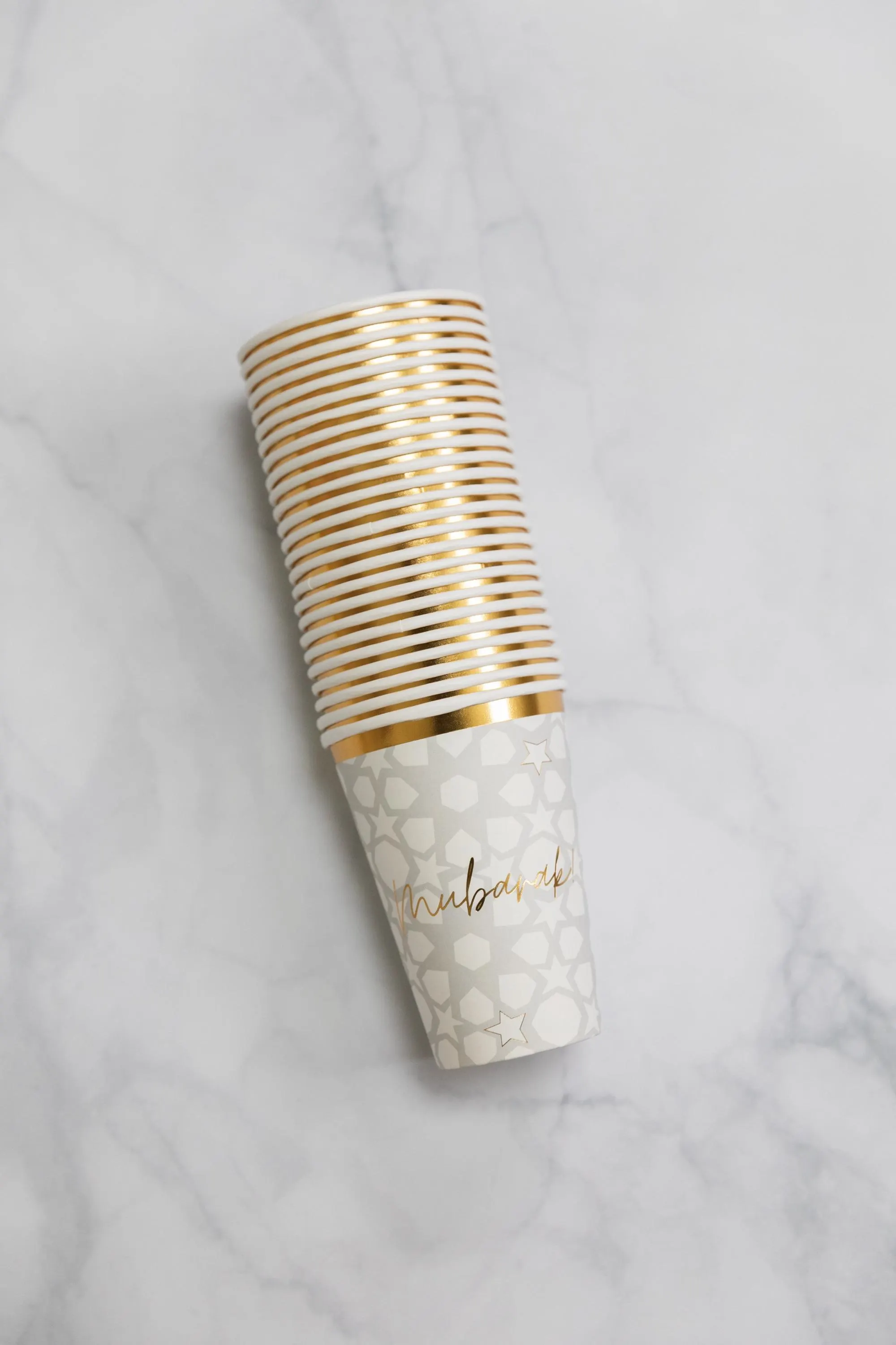 Levant Sky 'Mubarak!' Paper Cups 12 oz (Set of 24)