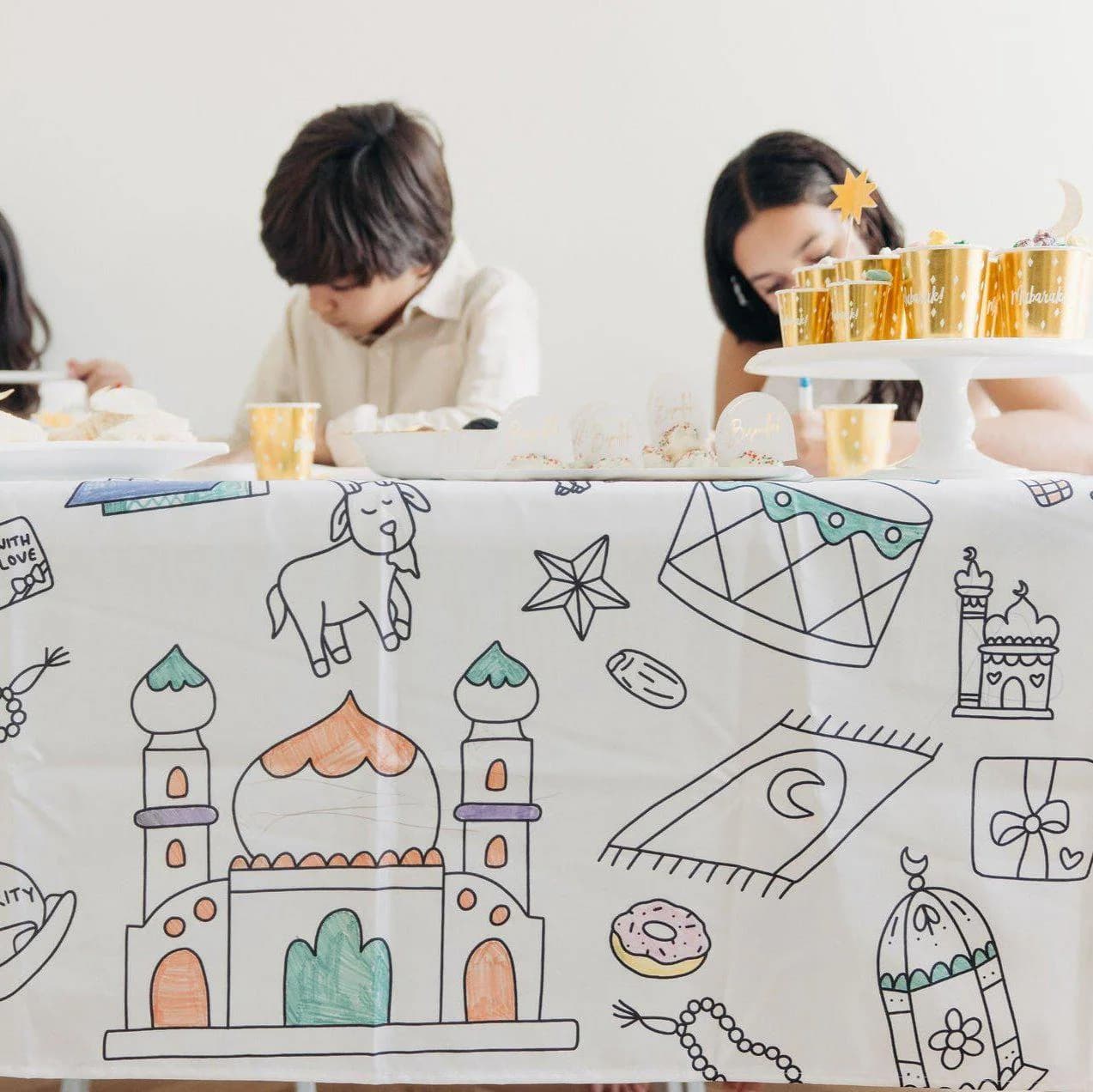 Ramadan Celebration Washable Tablecloth