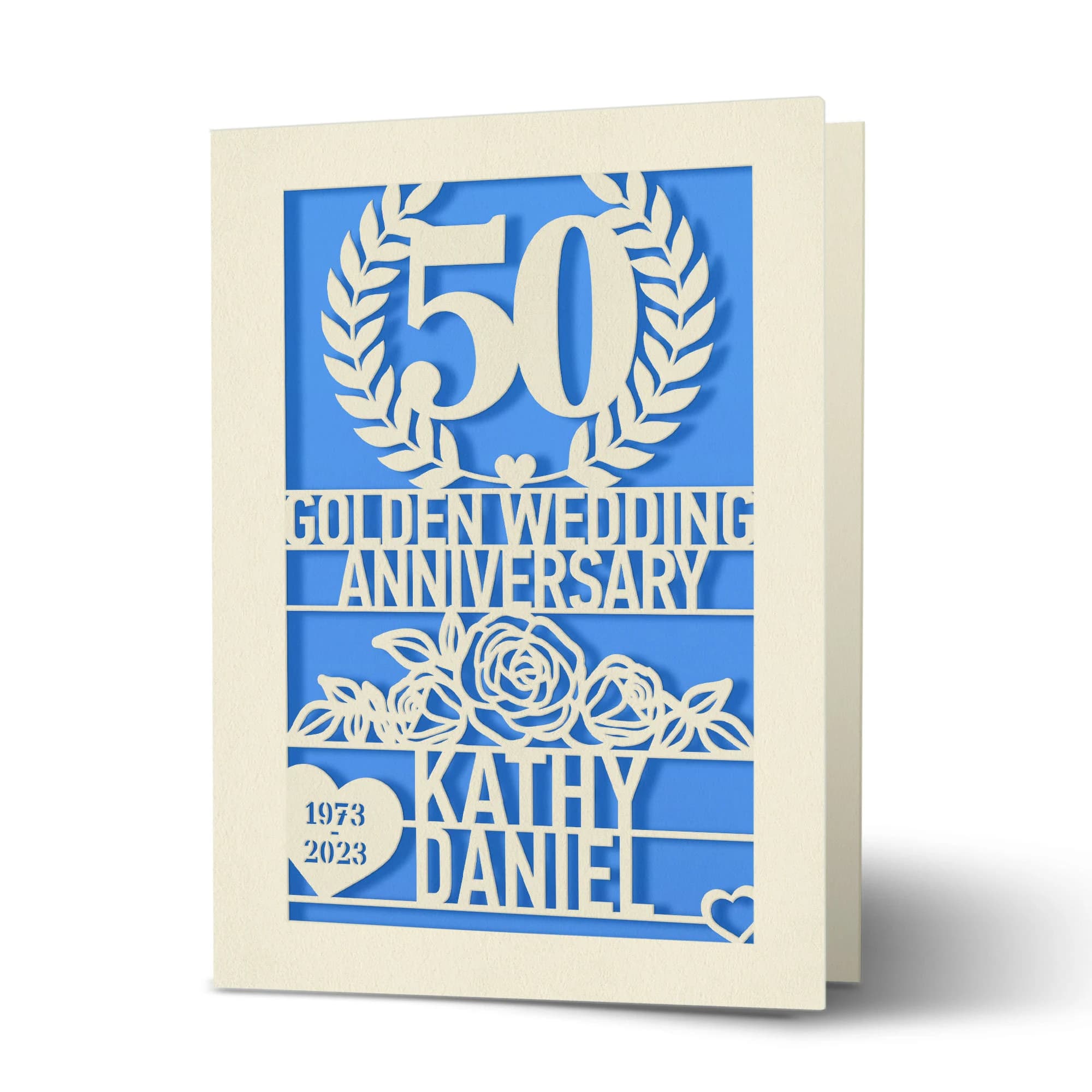 Personalised Anniversary Card Gifts for Her Him Wedding Anniversary Card Wedding Anniversary Day Gift Happy Anniversary Card - image 4