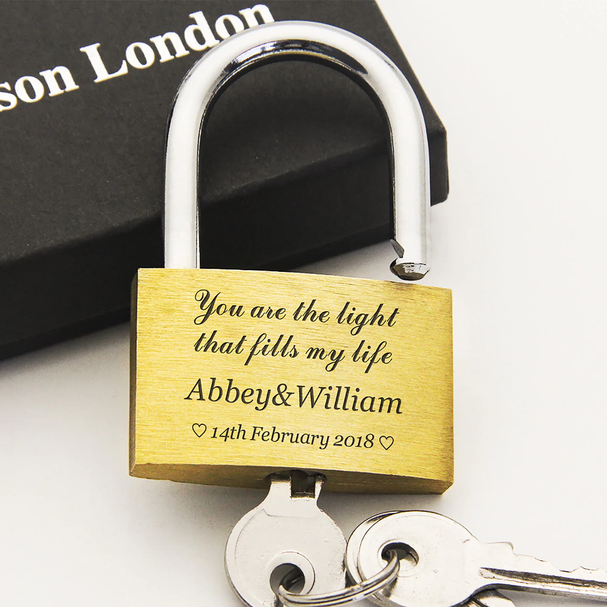 Personalised Padlock Engraved Love Lock Personalised Locks for Her Him Girls Couples Lover Anniversary Wedding Gifts Lock for Travel Trip