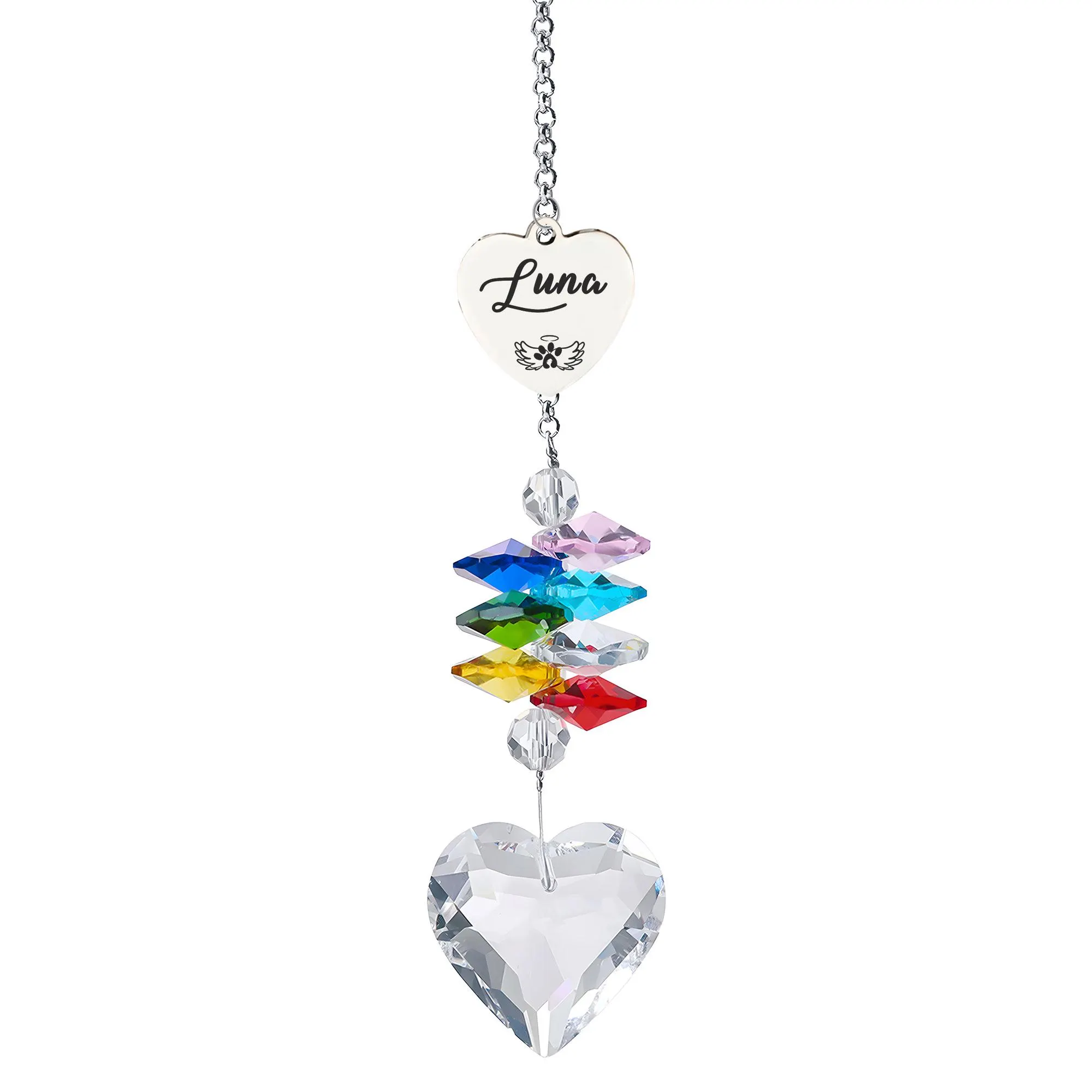 Personalised Rainbow Bridge Pet Loss Gifts, Pet Memorial Suncatcher, Crystal Suncatcher Rainbow Bridge, Sympathy Gift Memorial Gifts - image 4