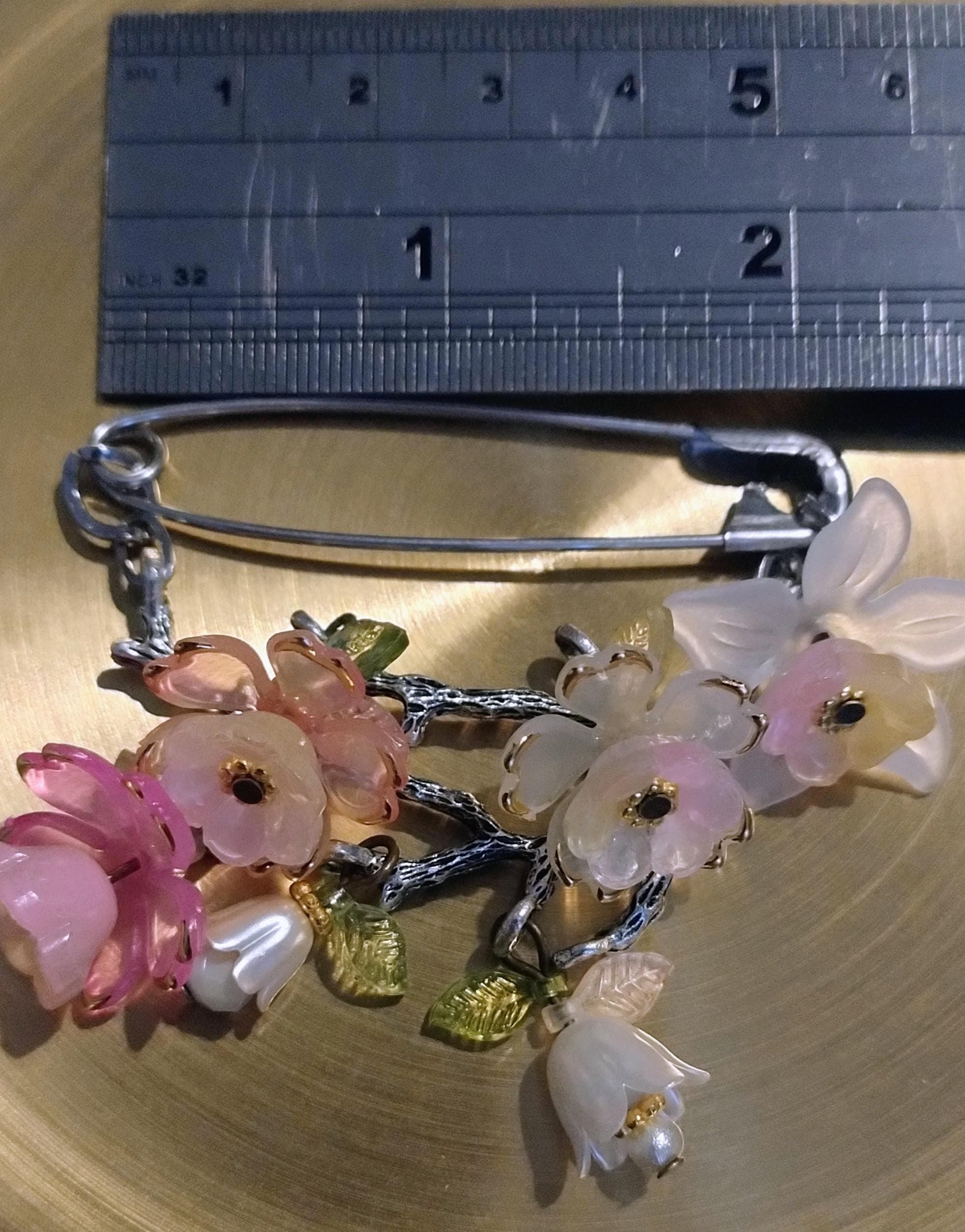Spring Flower Dangle Brooch by Craftoholictamina - Gift For Her - image 3