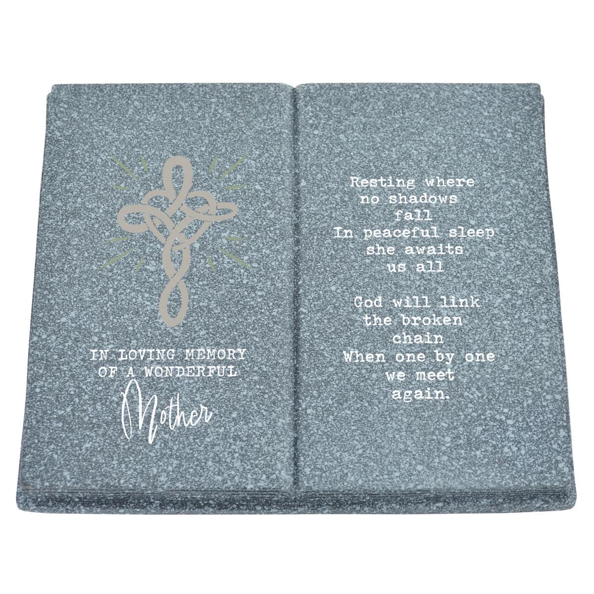 Celtic Cross Memorial Book, Graveside Tribute - Mum, Dad, Psalm 23 - image 5