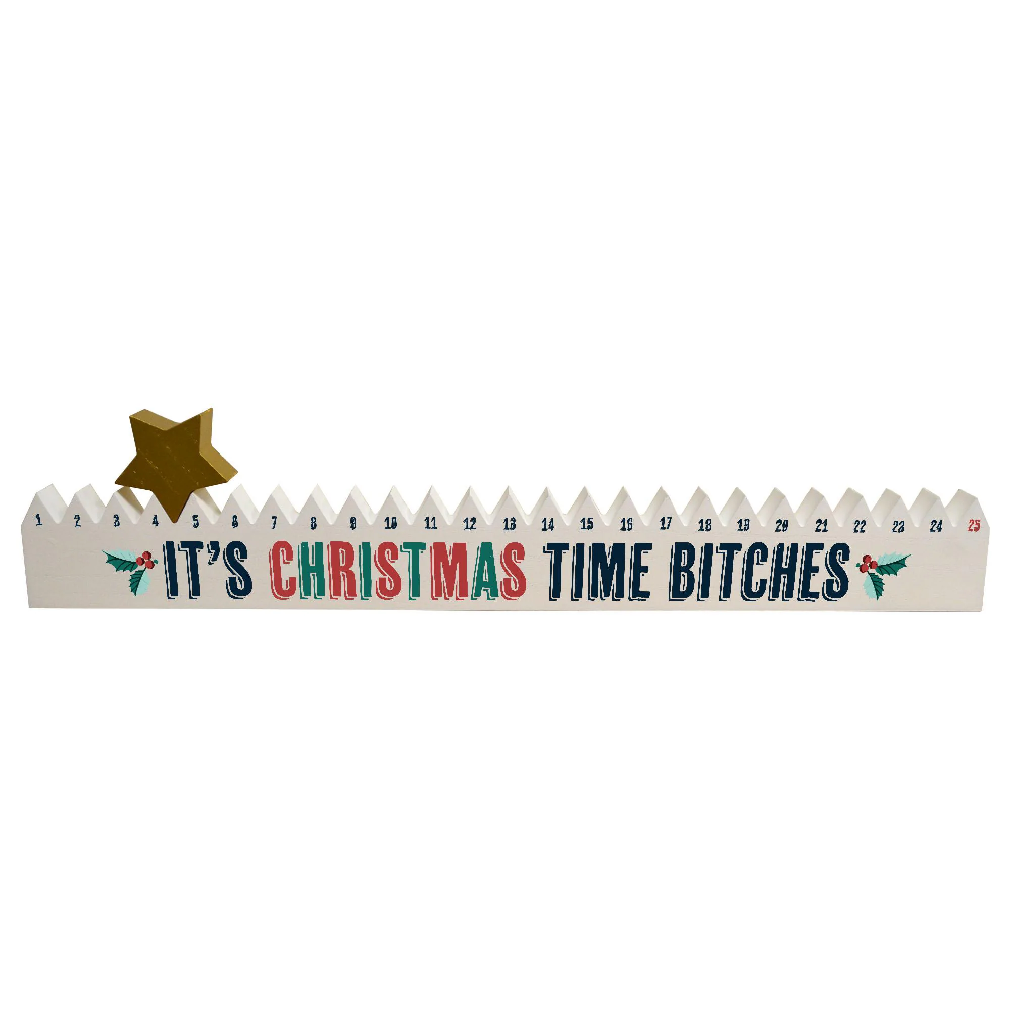 Rude Humor Wooden Advent Calendar: Interactive Star Countdown - image 3